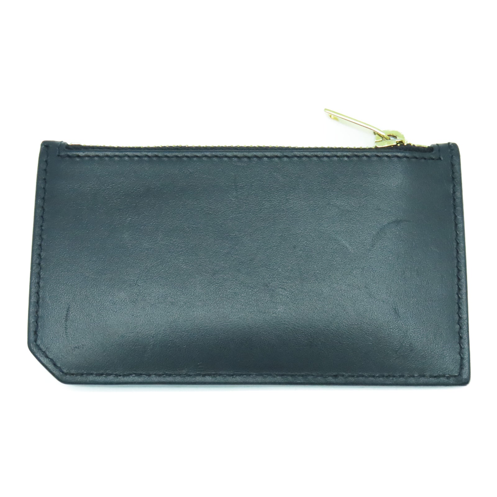 SAINT LAURENT 牛皮皮革Card Case金扣卡片套黑色