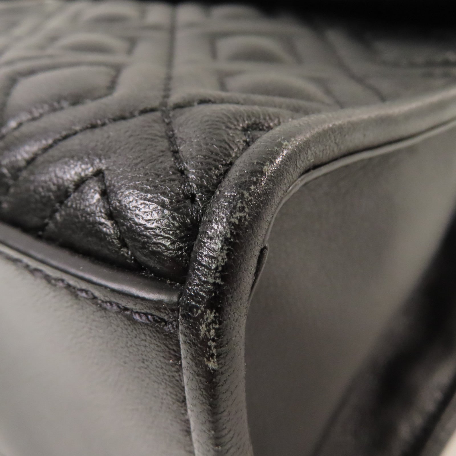 Tory Burch 牛皮皮革Chain Shoulder Bag金扣鏈帶肩背袋黑色