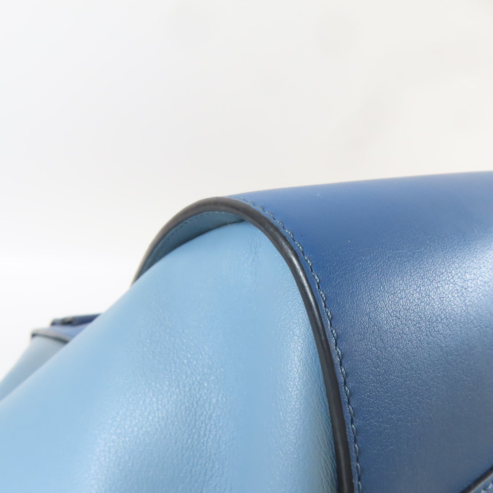 LOEWE 牛皮皮革Hammock銀扣肩背袋藍色