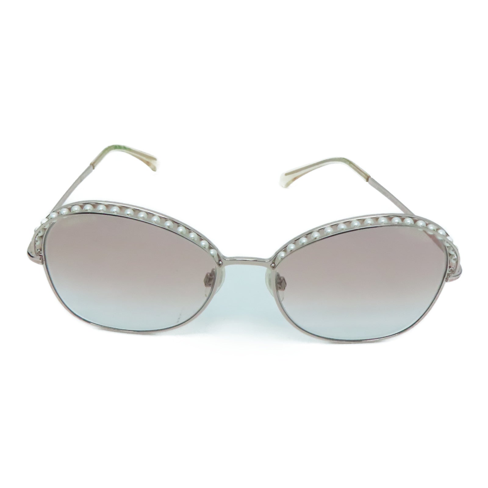 CHANEL PVC/Metal Sunglasses Light Pink