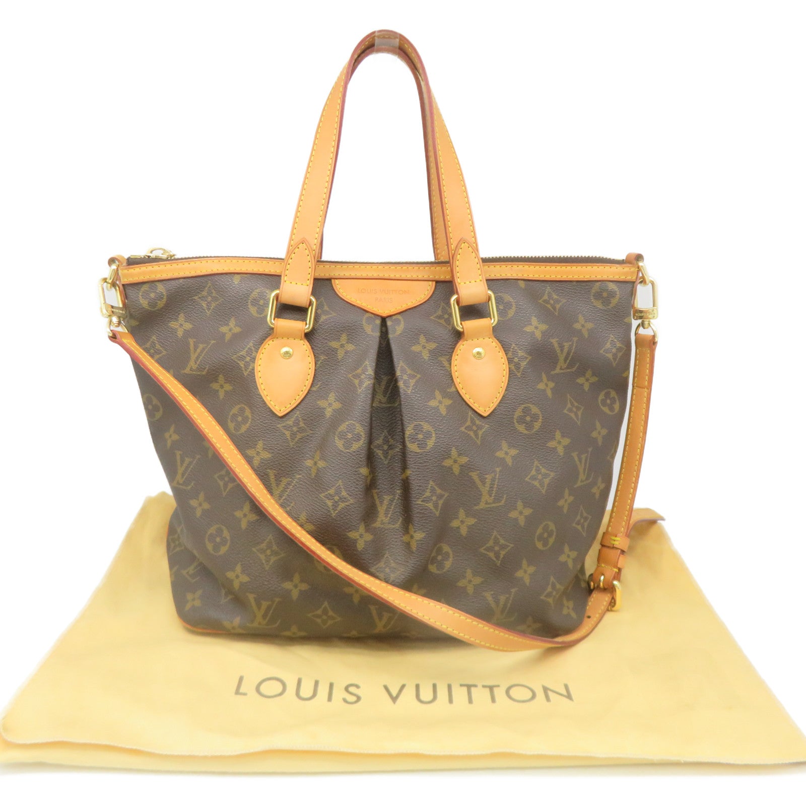 LOUIS VUITTON Monogram Palermo PM 2Way Shoulder Bag brown shoulder bag