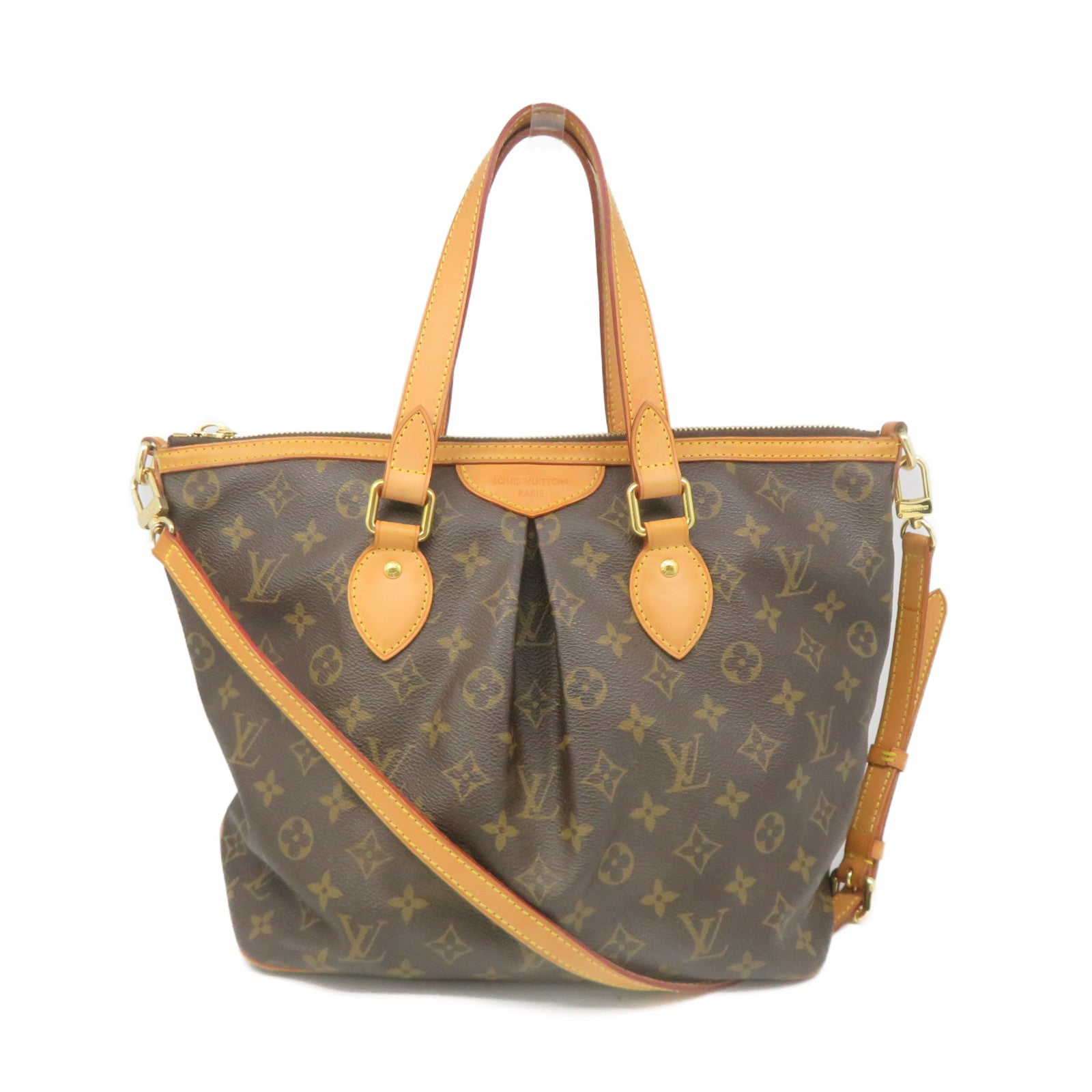 LOUIS VUITTON Monogram Palermo PM 2Way Shoulder Bag brown shoulder bag