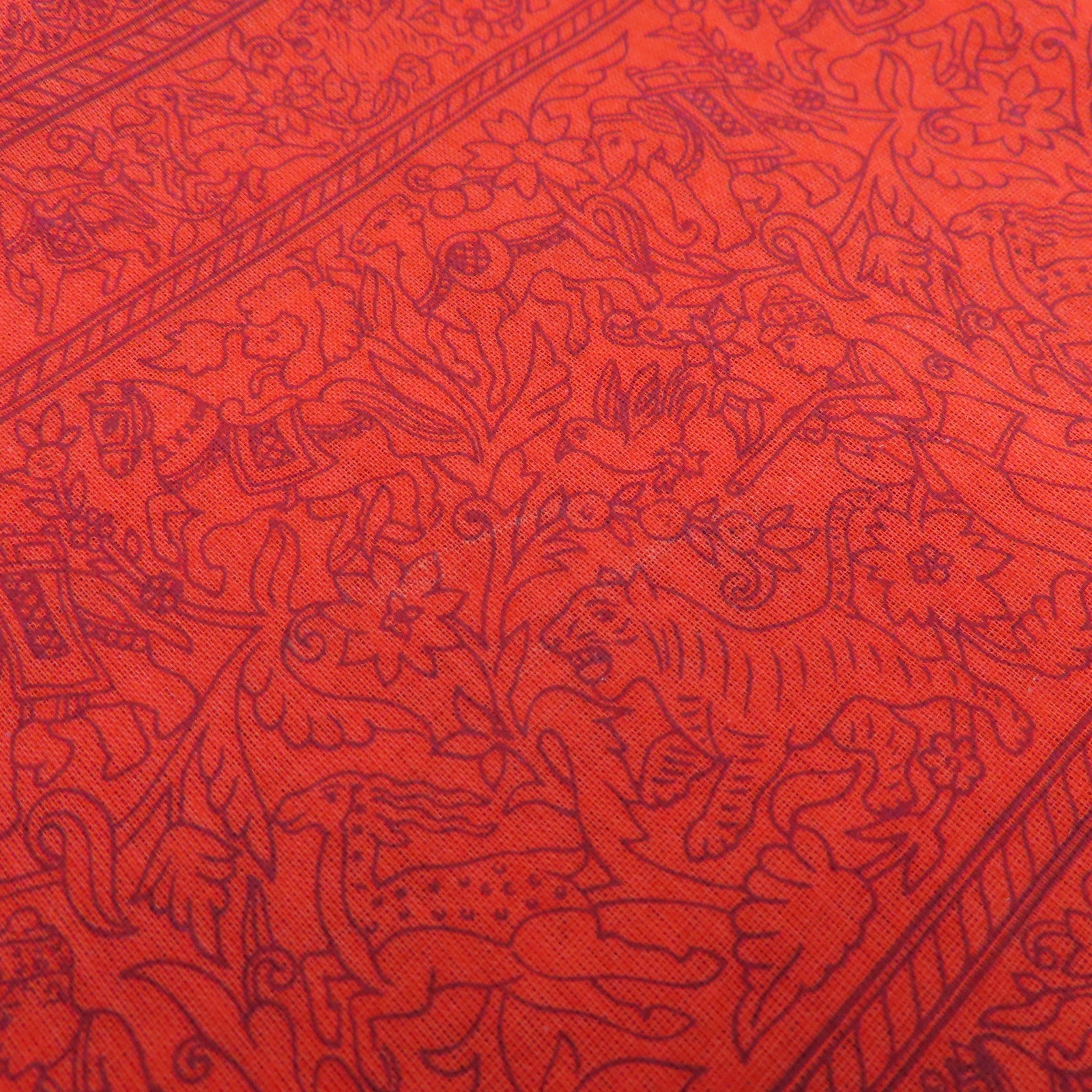 HERMES 棉質Scarf 70x70絲巾紅色