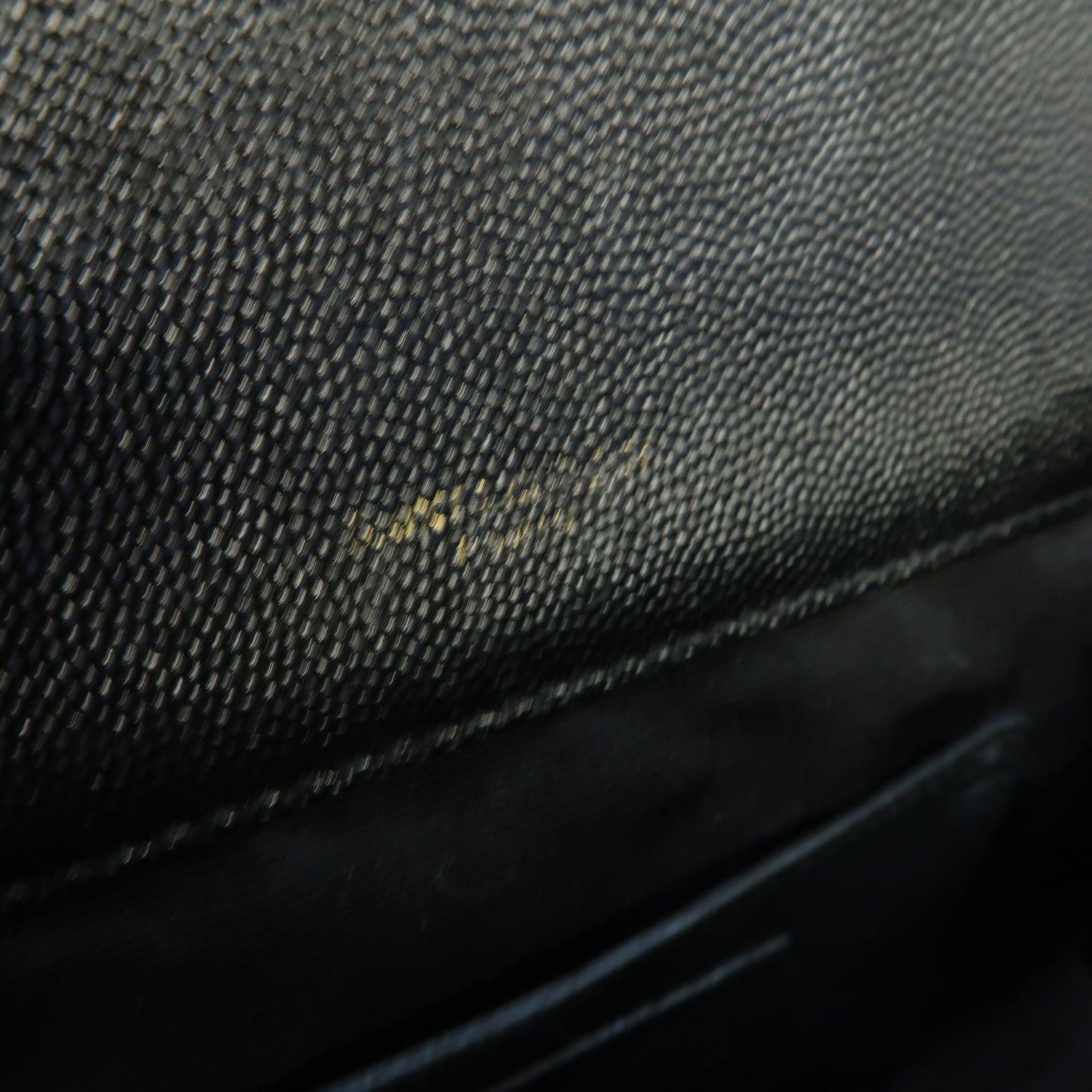 SAINT LAURENT 牛皮皮革Shoulder Bag金扣鏈帶肩背袋黒色