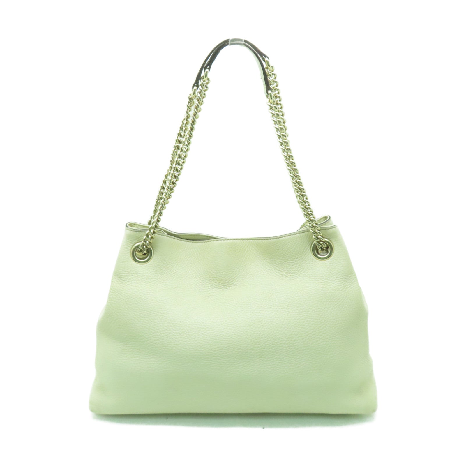 GUCCI 【激減優惠】牛皮皮革Soho Chain Shoulder Bag金扣鏈帶肩背袋白色