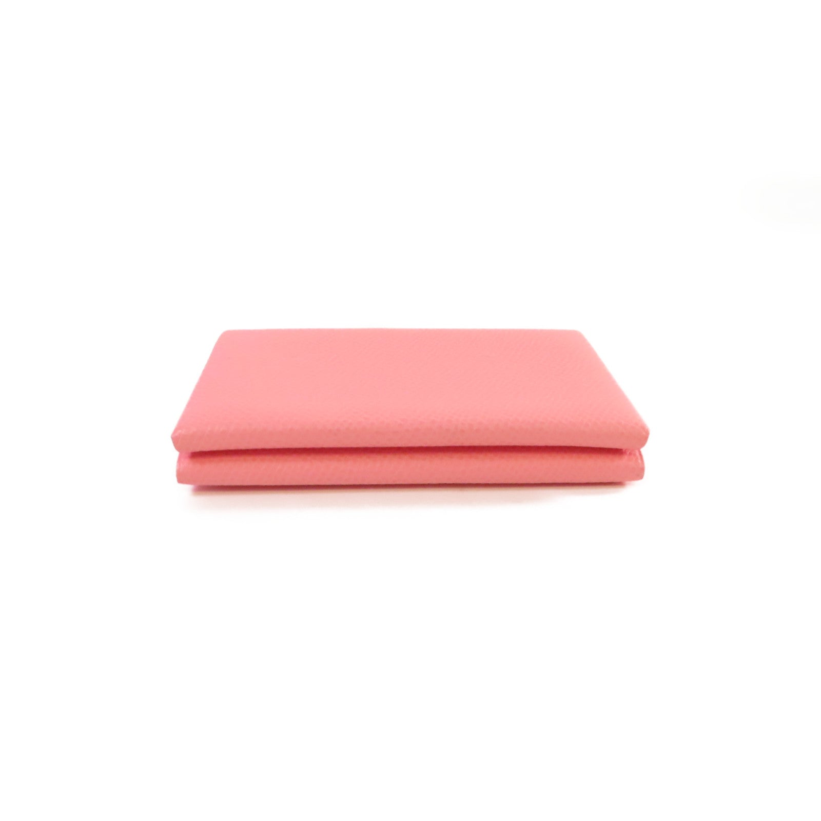 HERMES Epsom皮革Calvi Duo Compact Card Holder銀扣卡片套X9 Mauve Sylvestre錦葵紫色