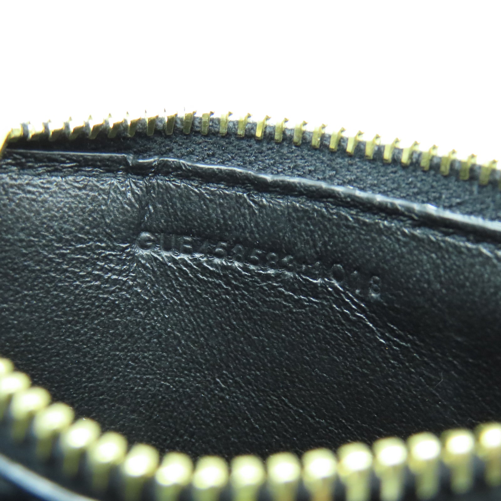 SAINT LAURENT 牛皮皮革Card Case金扣卡片套黑色