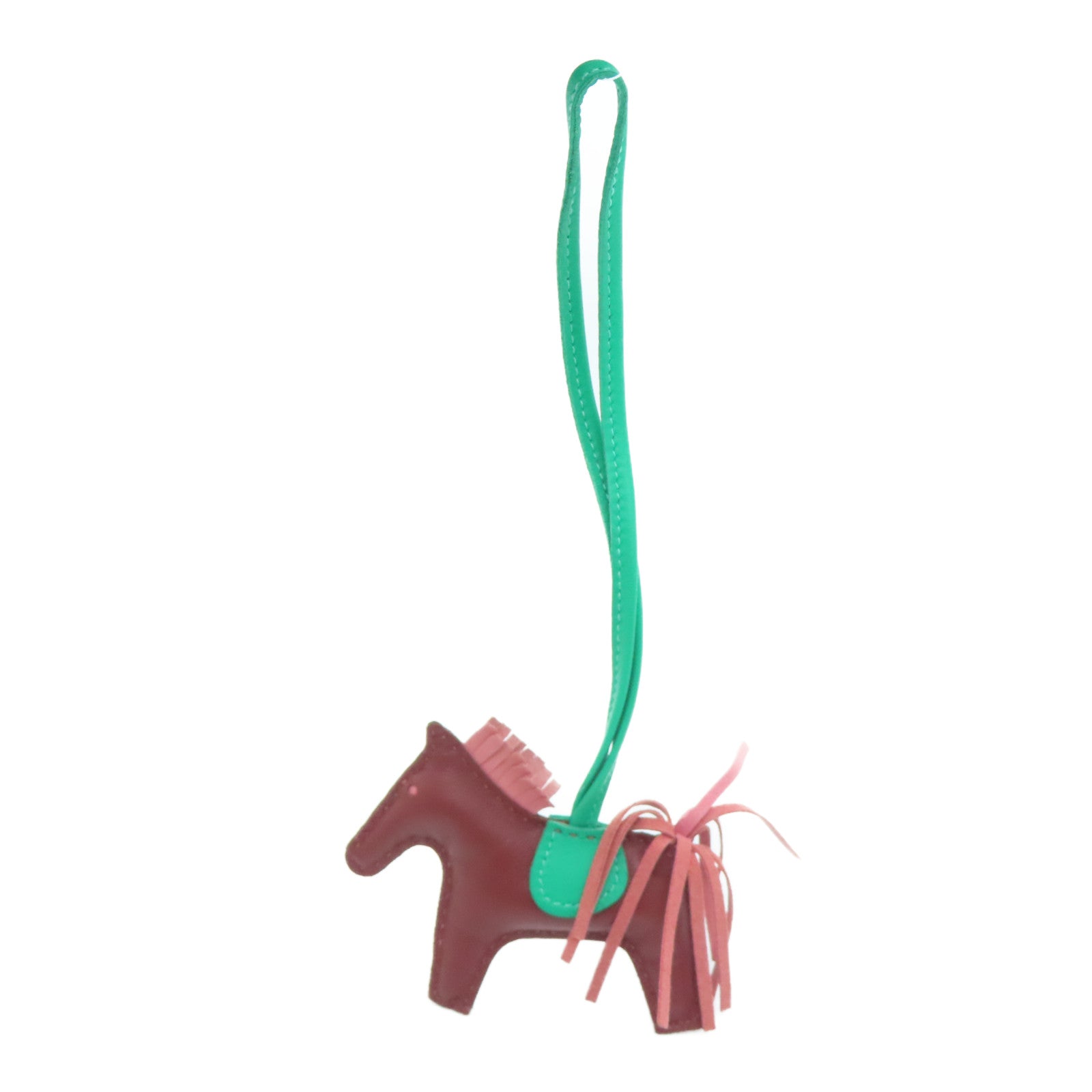 HERMES Swift皮革Rodeo PM挂饰啡色