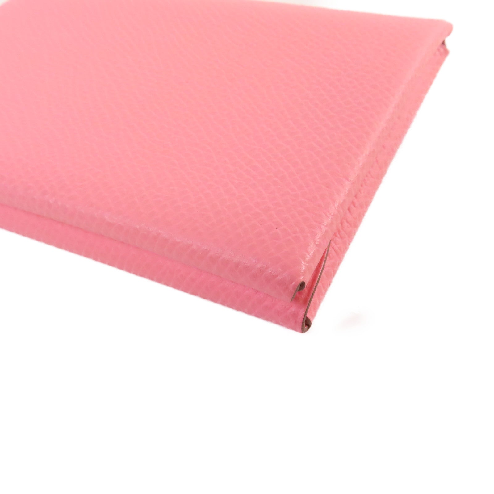 HERMES Epsom皮革Calvi Duo Compact Card Holder銀扣卡片套X9 Mauve Sylvestre錦葵紫色