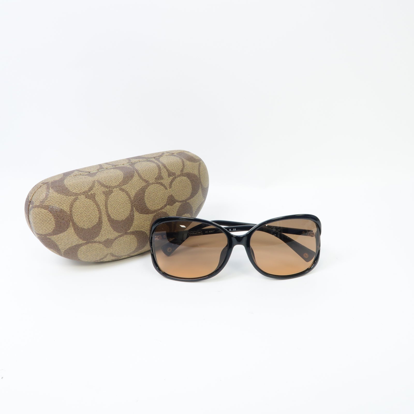 COACH PVC Sunglasses太陽眼鏡黒色棕色