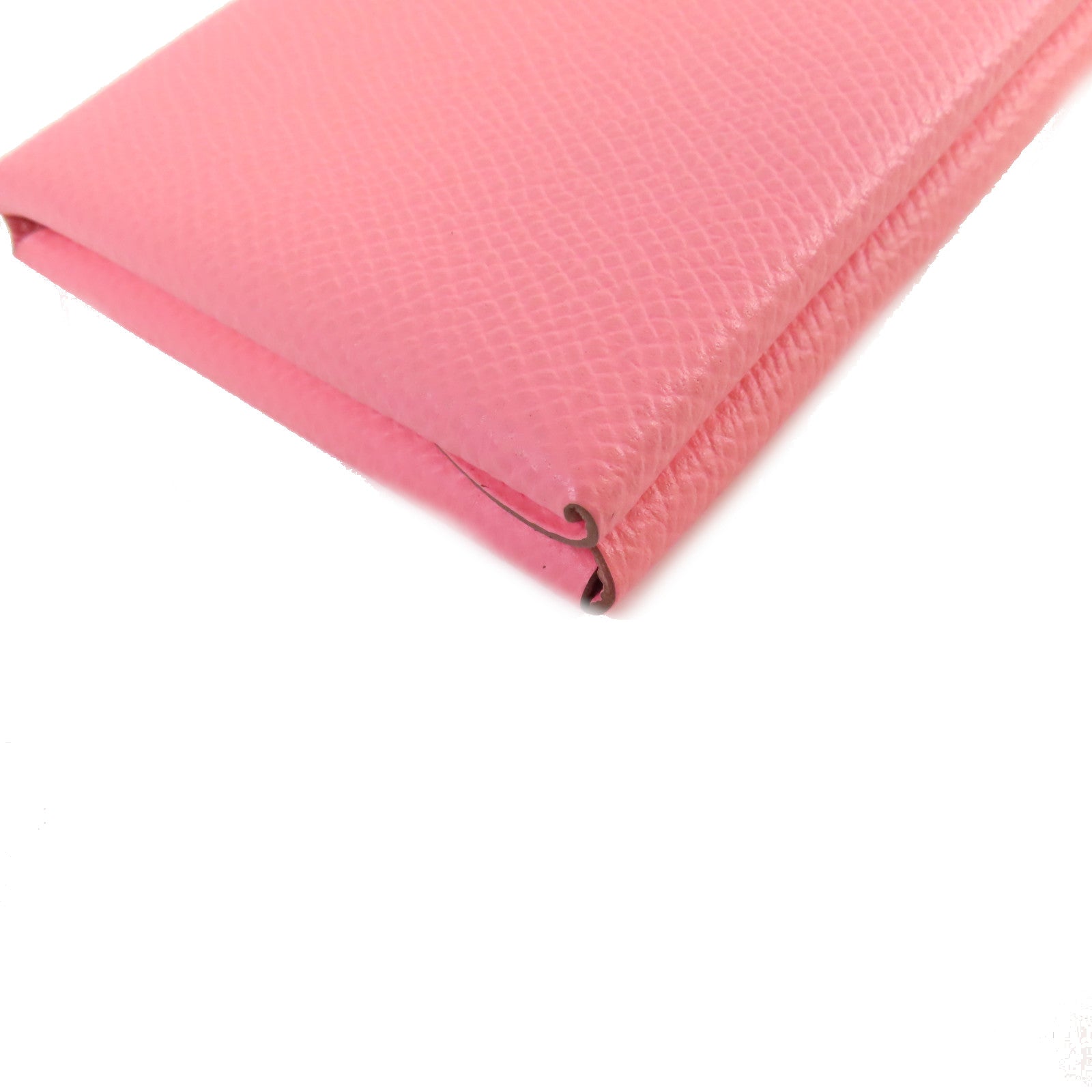 HERMES Epsom皮革Calvi Duo Compact Card Holder銀扣卡片套X9 Mauve Sylvestre錦葵紫色