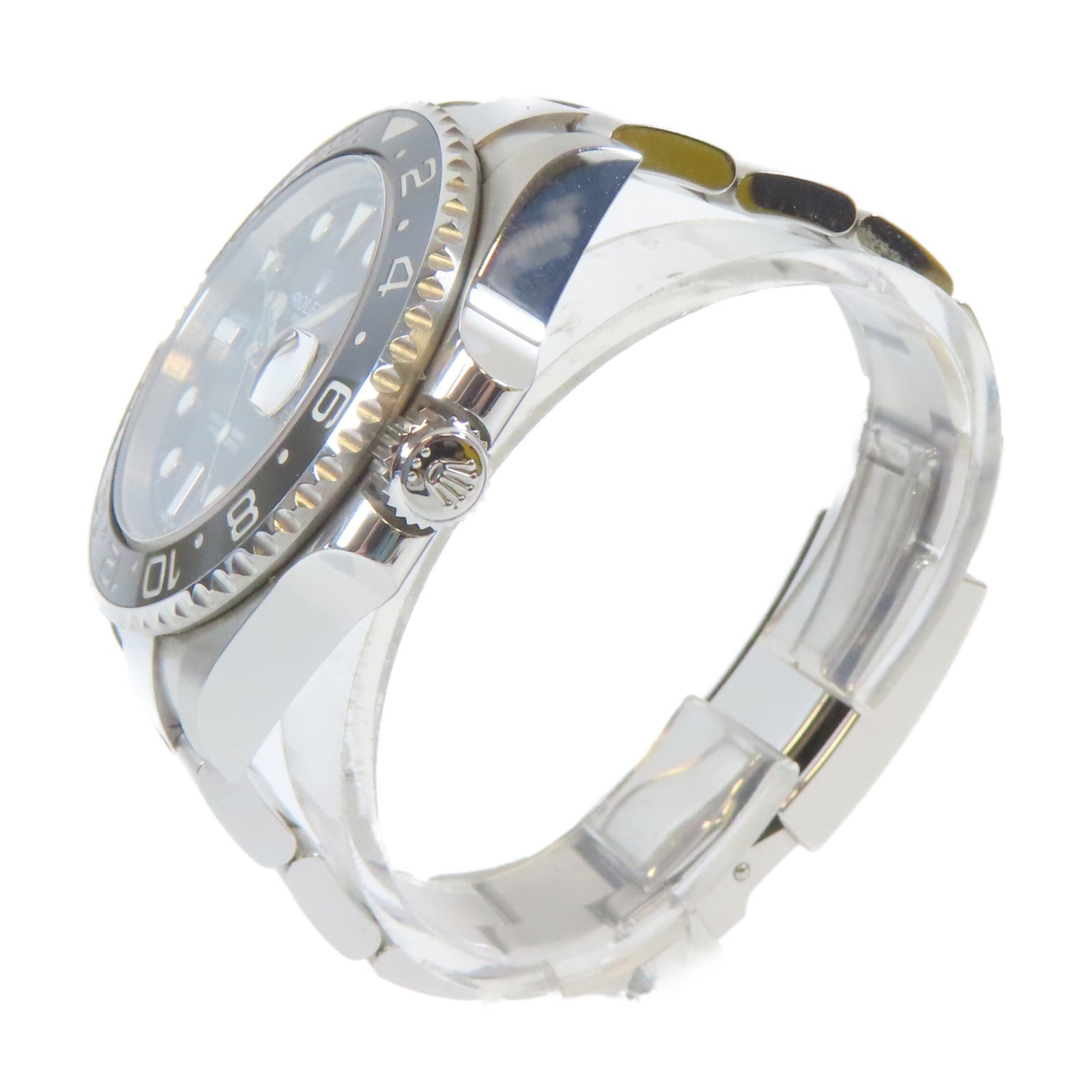 ROLEX 不鏽鋼GMT Master II(2010)手錶黑色#16cm