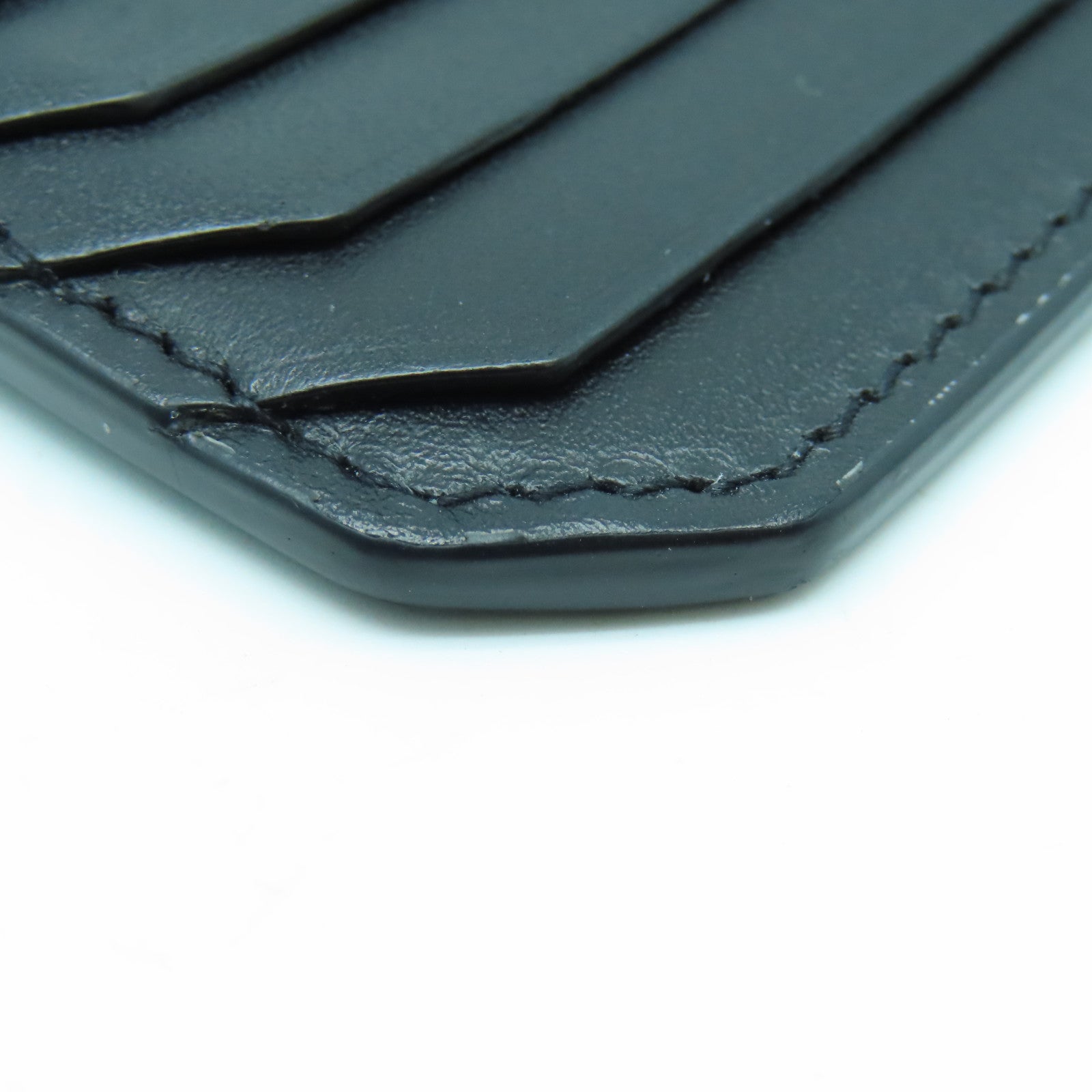 SAINT LAURENT 牛皮皮革Card Case金扣卡片套黑色