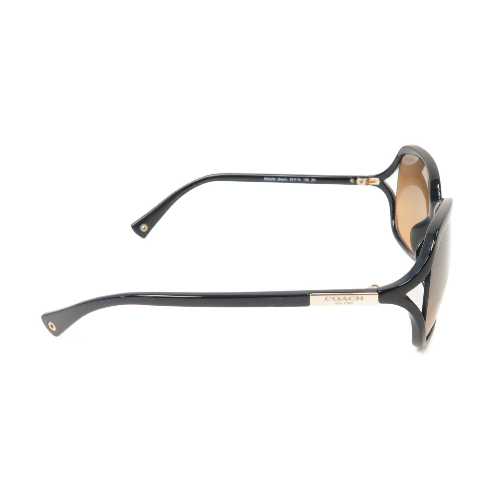 COACH PVC Sunglasses太陽眼鏡黒色棕色