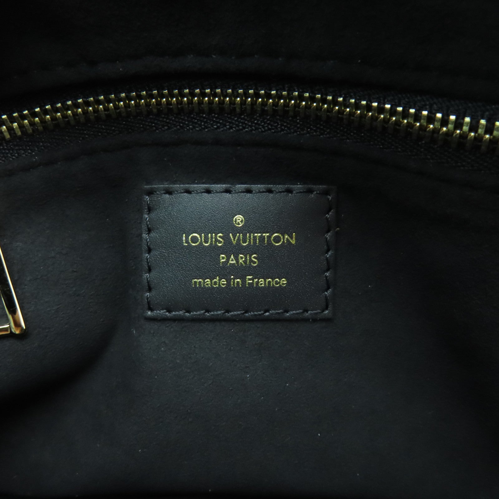 LOUIS VUITTON Monogram Empreinte Petite Malle Souple Gold Buckle Shoulder Bag Black