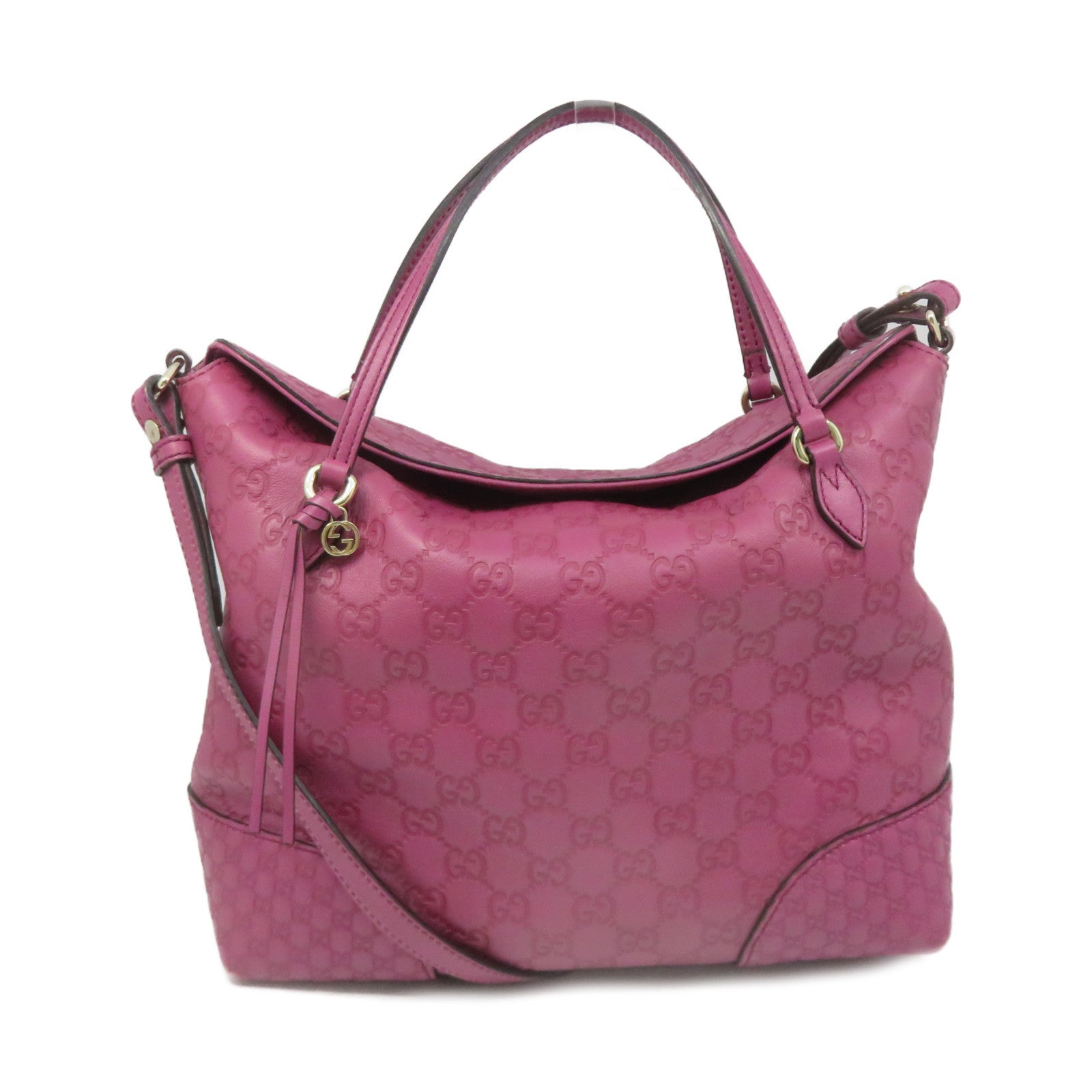 GUCCI 牛皮皮革2Way Shoulder Bag手挽肩背两用袋紫色