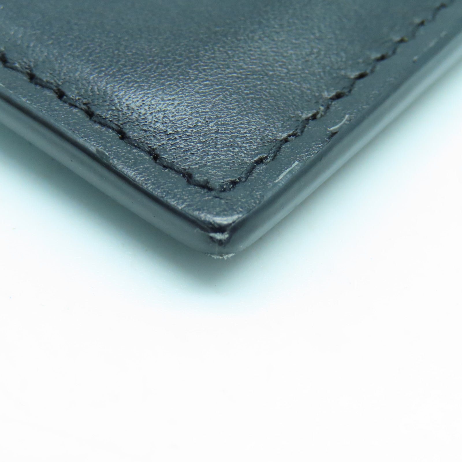 SAINT LAURENT 牛皮皮革Card Case金扣卡片套黑色