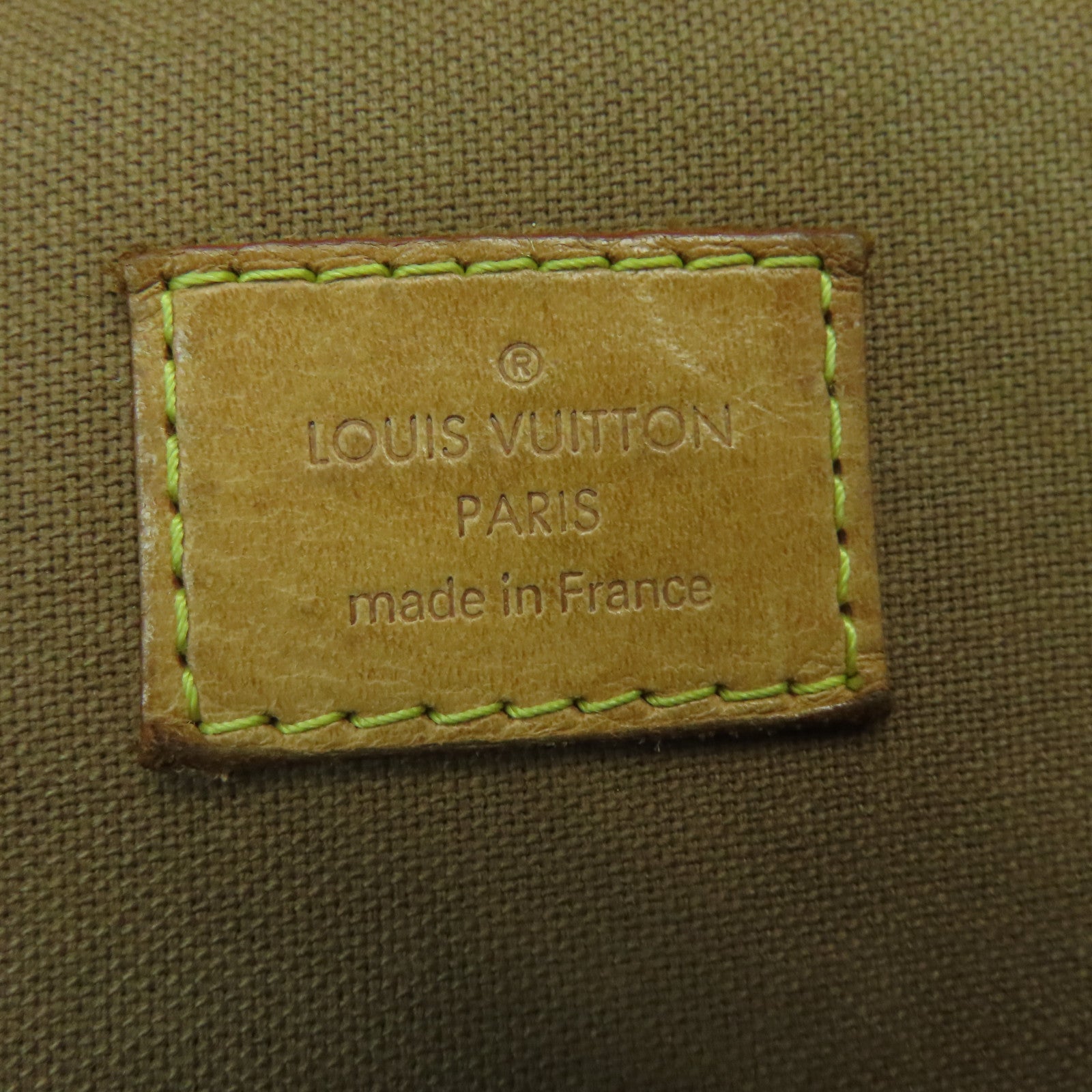 LOUIS VUITTON Monogram Bosphore GM Gold Buckle Shoulder Bag Brown