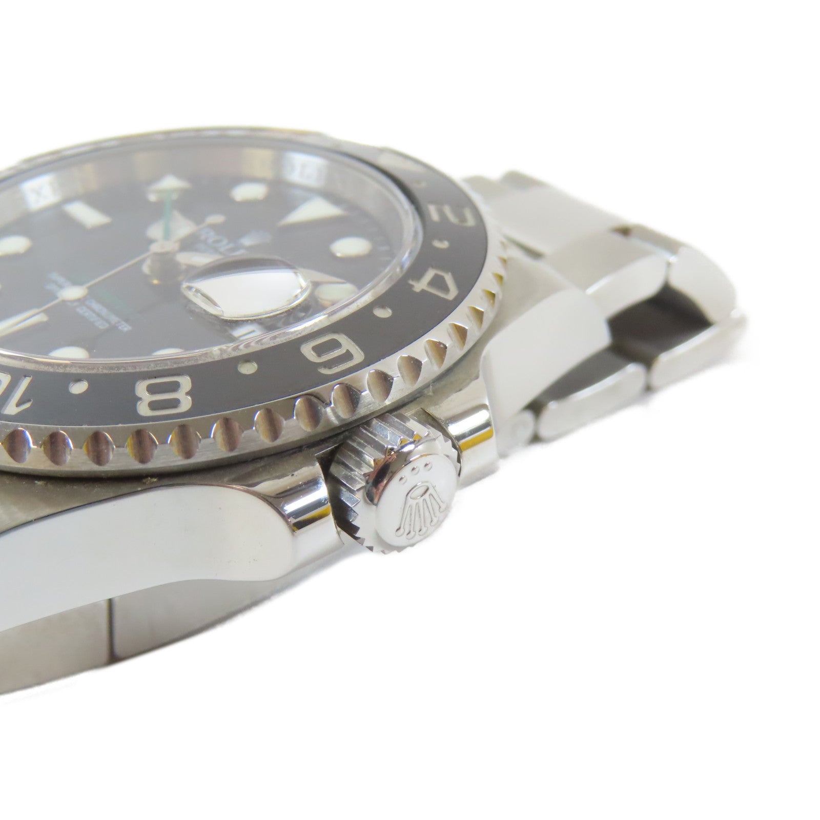 ROLEX 不鏽鋼GMT Master II(2010)手錶黑色#16cm