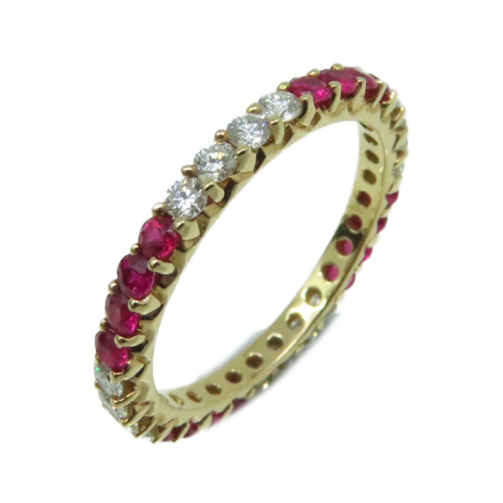 JEWELRY 【激減優惠】18K玫瑰金/0.57ct紅寶石/0.47ct鑽石Ruby Ring戒指US#6