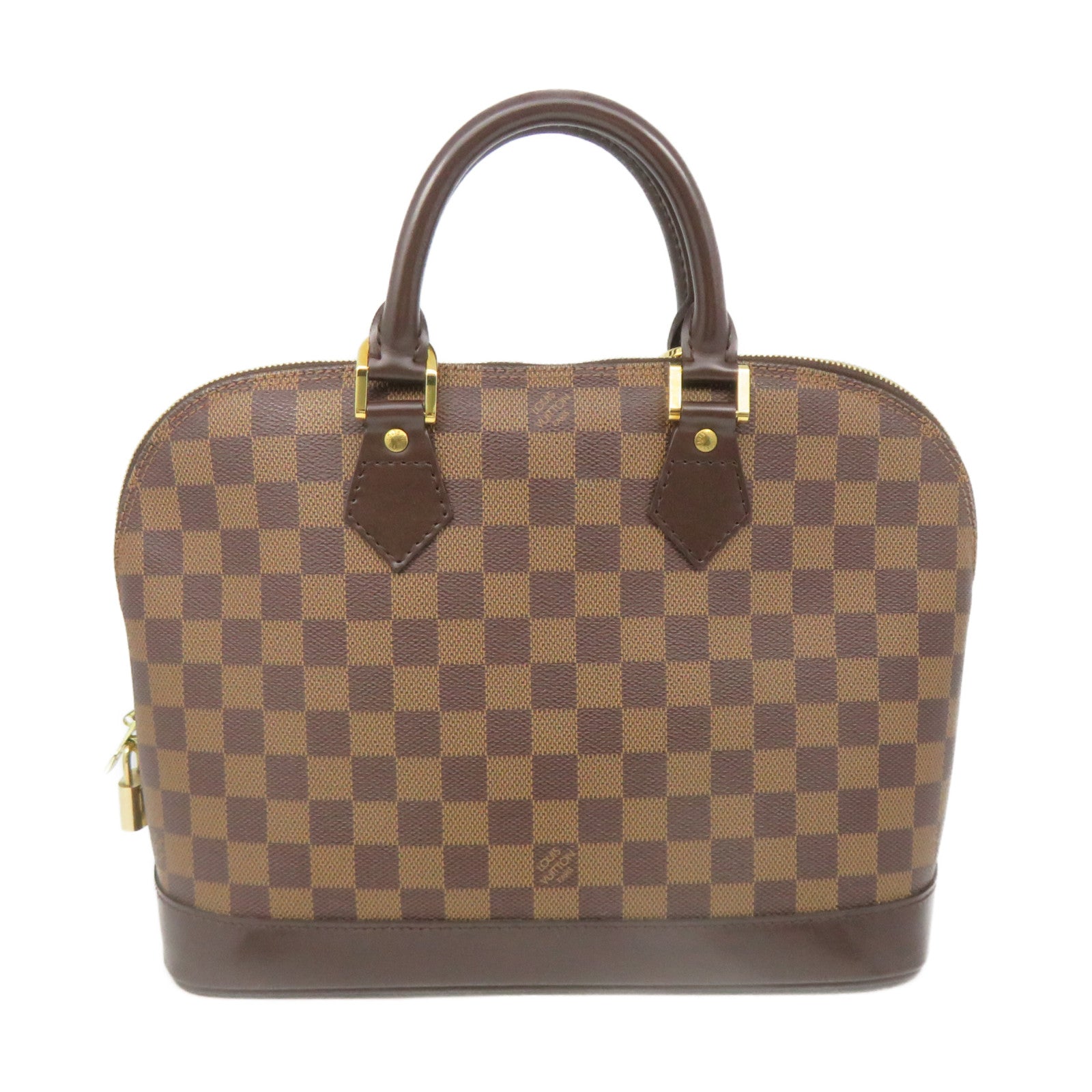 LOUIS VUITTON Damier Alma PM Hand Bag brown brown