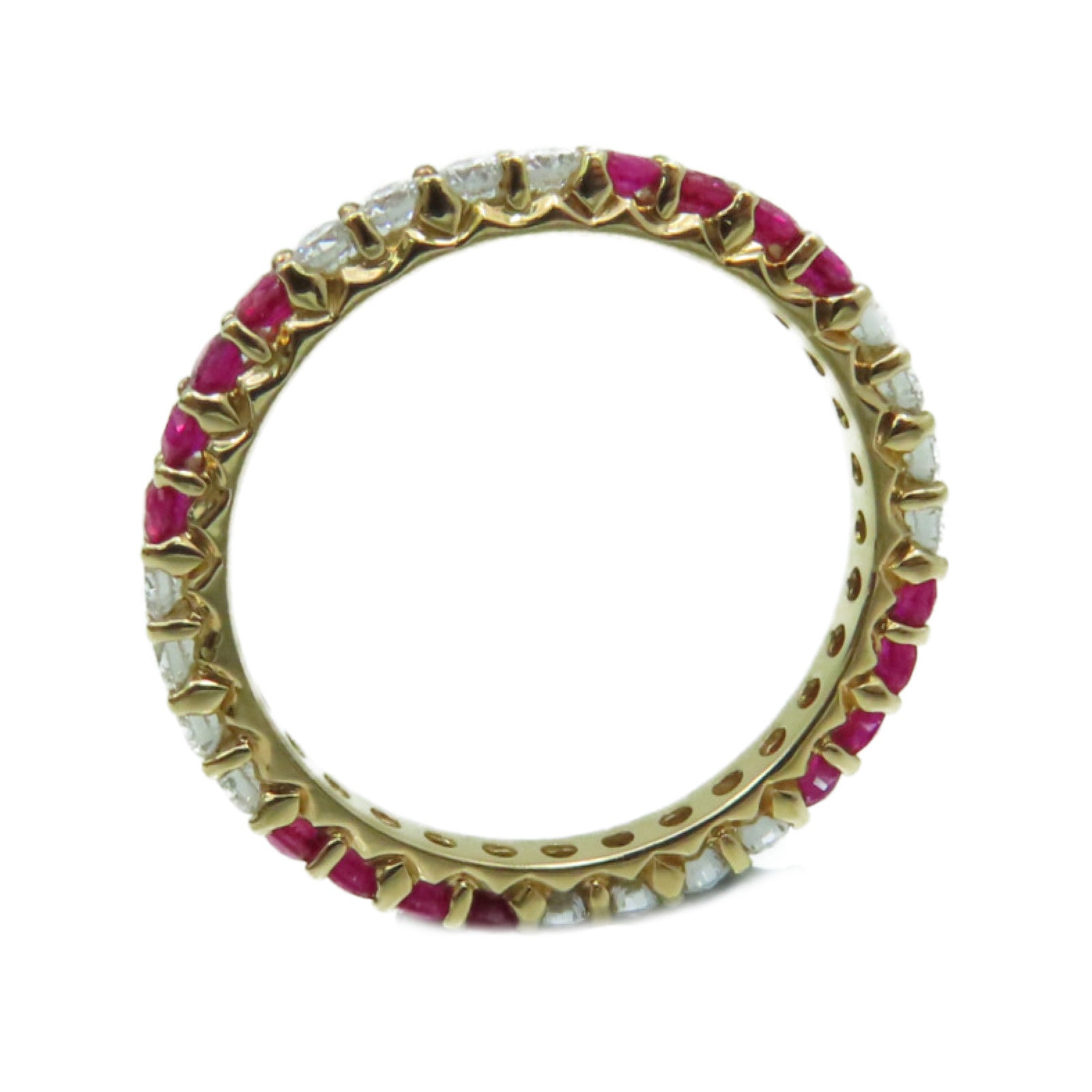 JEWELRY 【激減優惠】18K玫瑰金/0.57ct紅寶石/0.47ct鑽石Ruby Ring戒指US#6