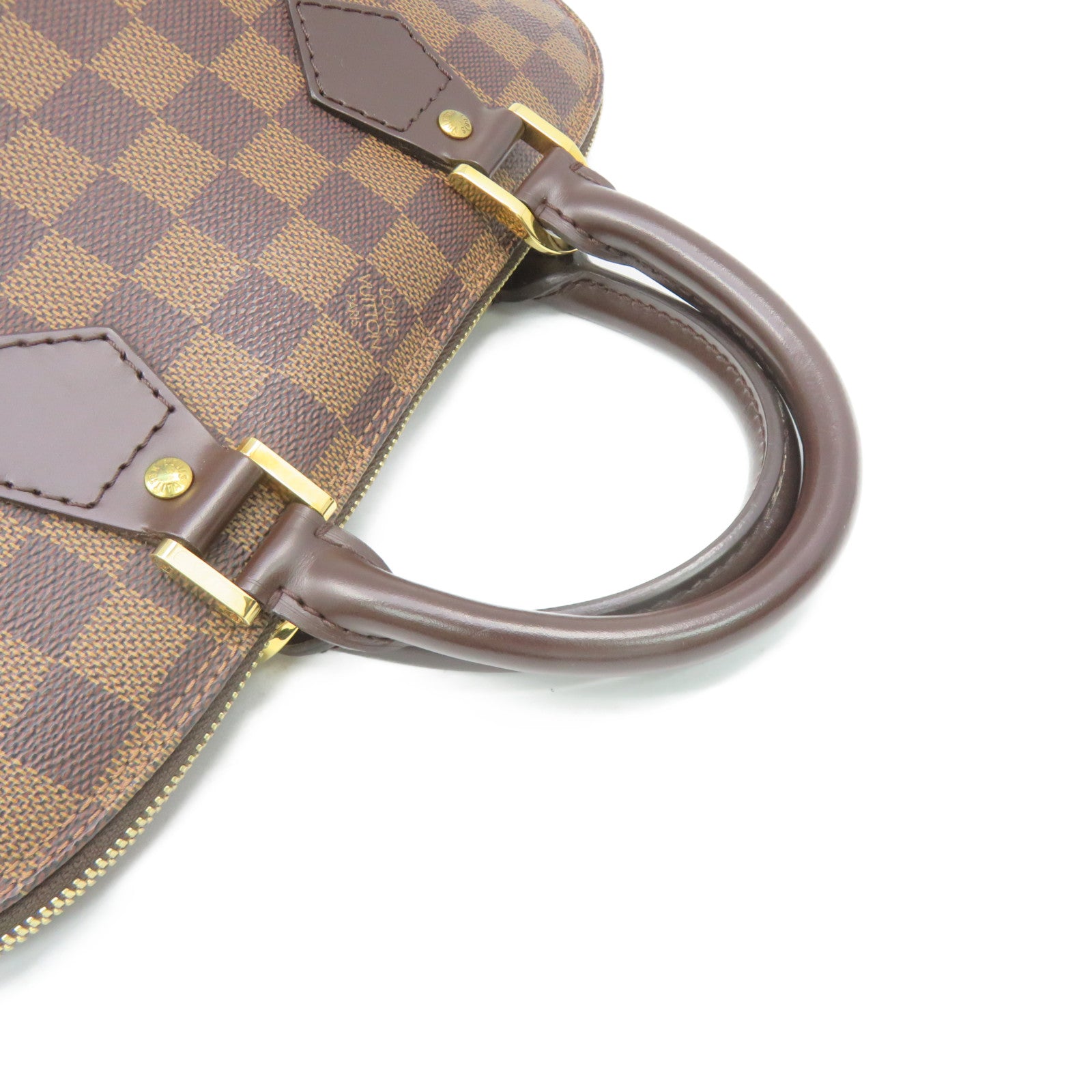 LOUIS VUITTON Damier Alma PM Hand Bag brown brown