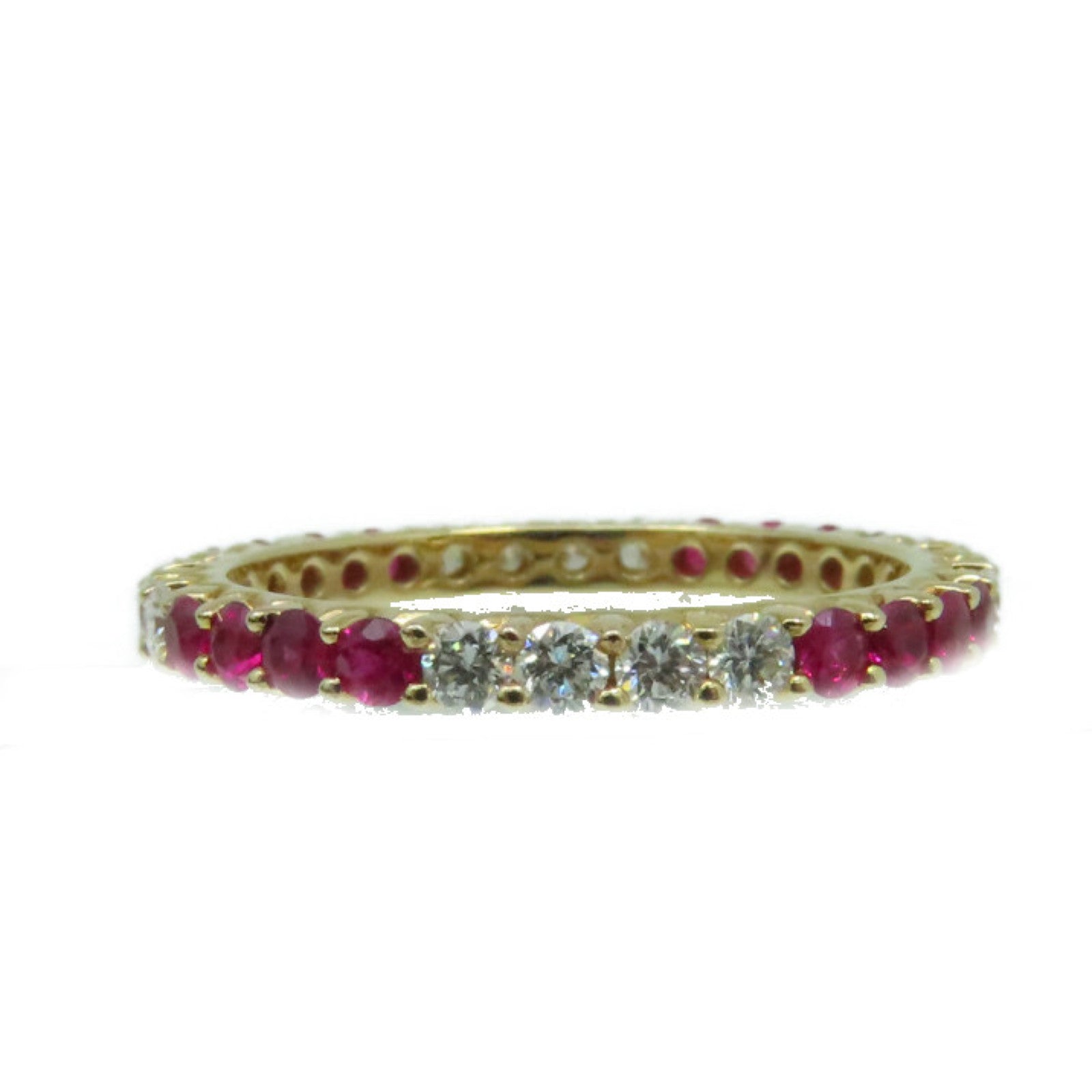 JEWELRY 【激減優惠】18K玫瑰金/0.57ct紅寶石/0.47ct鑽石Ruby Ring戒指US#6