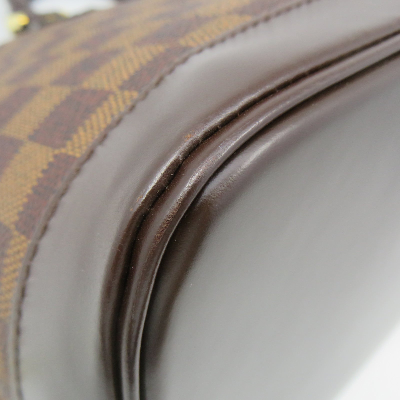 LOUIS VUITTON Damier Alma PM Hand Bag brown brown