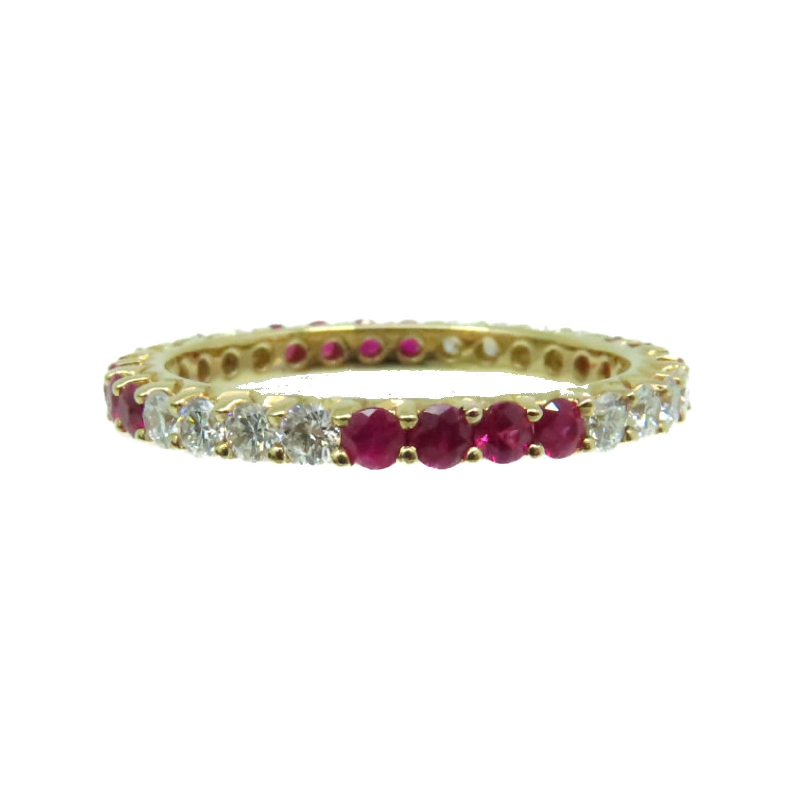 JEWELRY 【激減優惠】18K玫瑰金/0.57ct紅寶石/0.47ct鑽石Ruby Ring戒指US#6