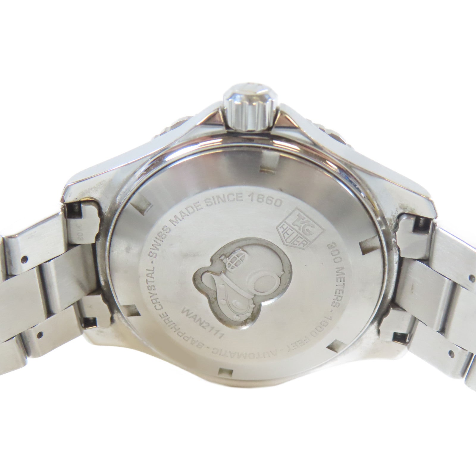 TAG HEUER Aquaracer Calibre 5不鏽鋼手錶自動機芯藍色