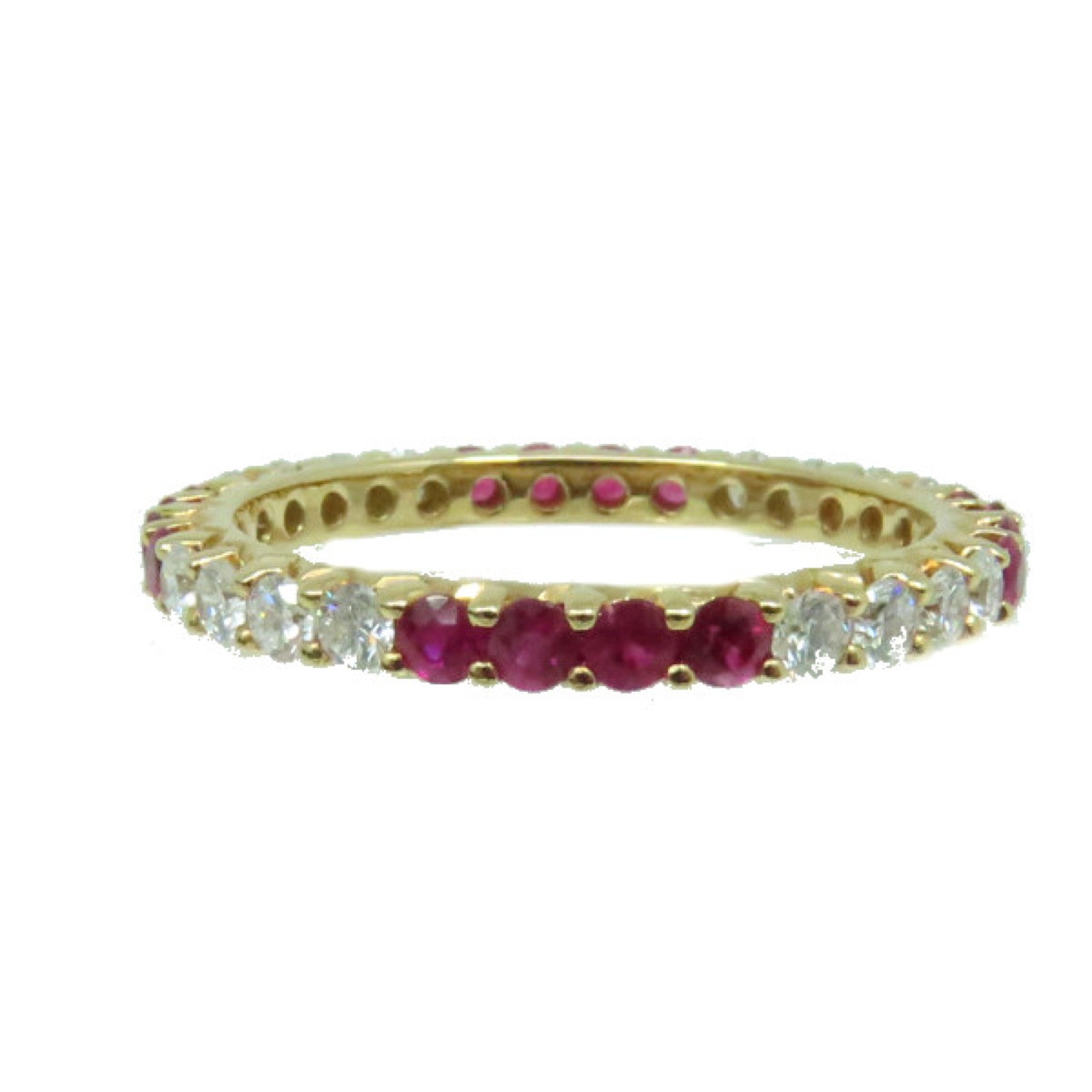 JEWELRY 【激減優惠】18K玫瑰金/0.57ct紅寶石/0.47ct鑽石Ruby Ring戒指US#6