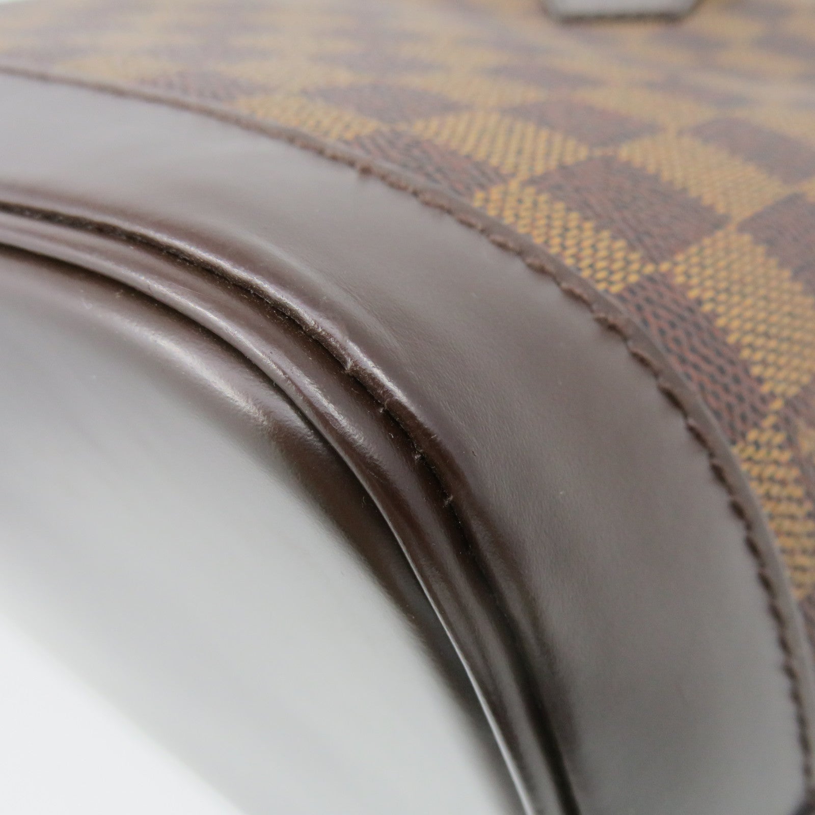 LOUIS VUITTON Damier Alma PM Hand Bag brown brown