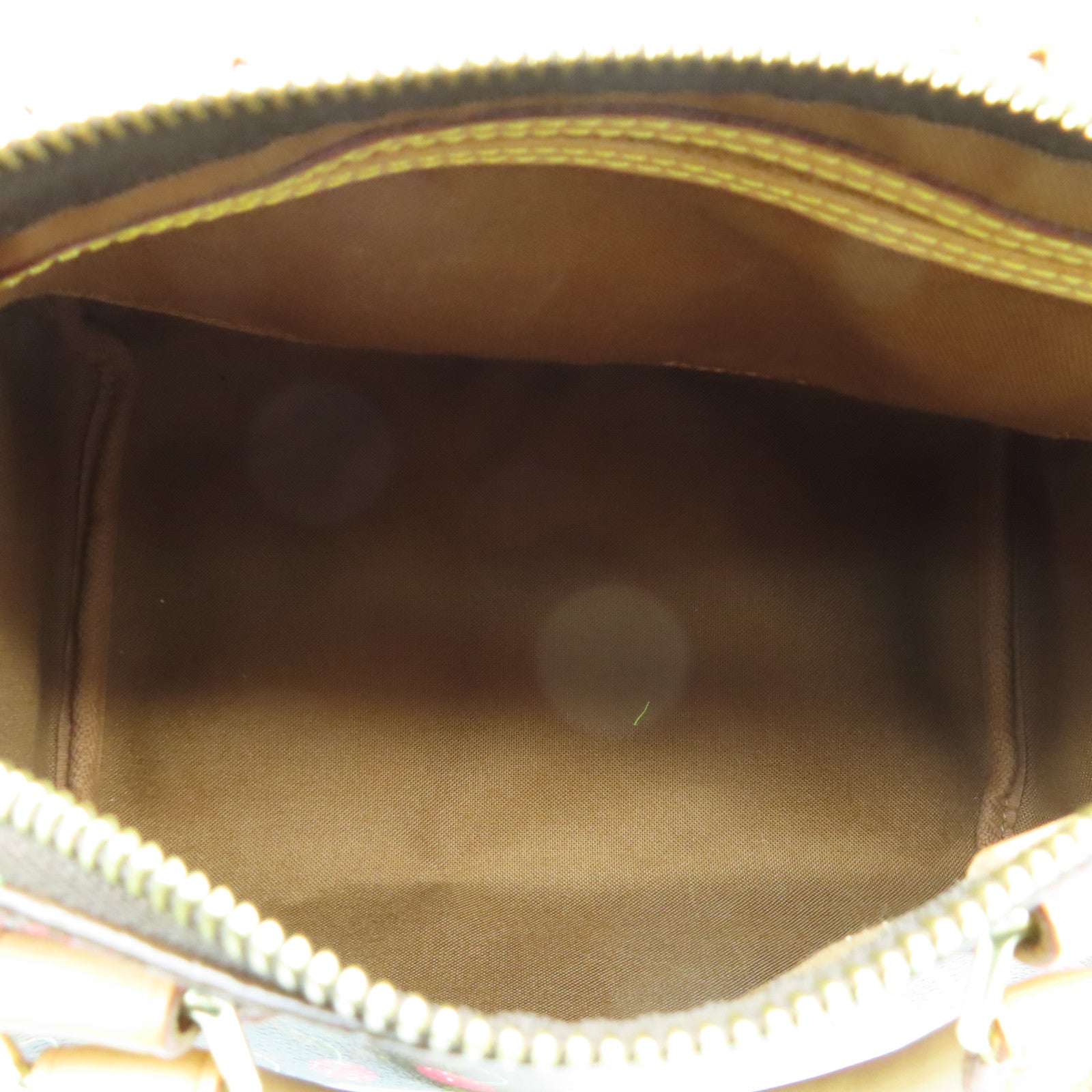 LOUIS VUITTON Monogram Cherry Cherry Speedy 25金扣手挽袋啡色/紅色