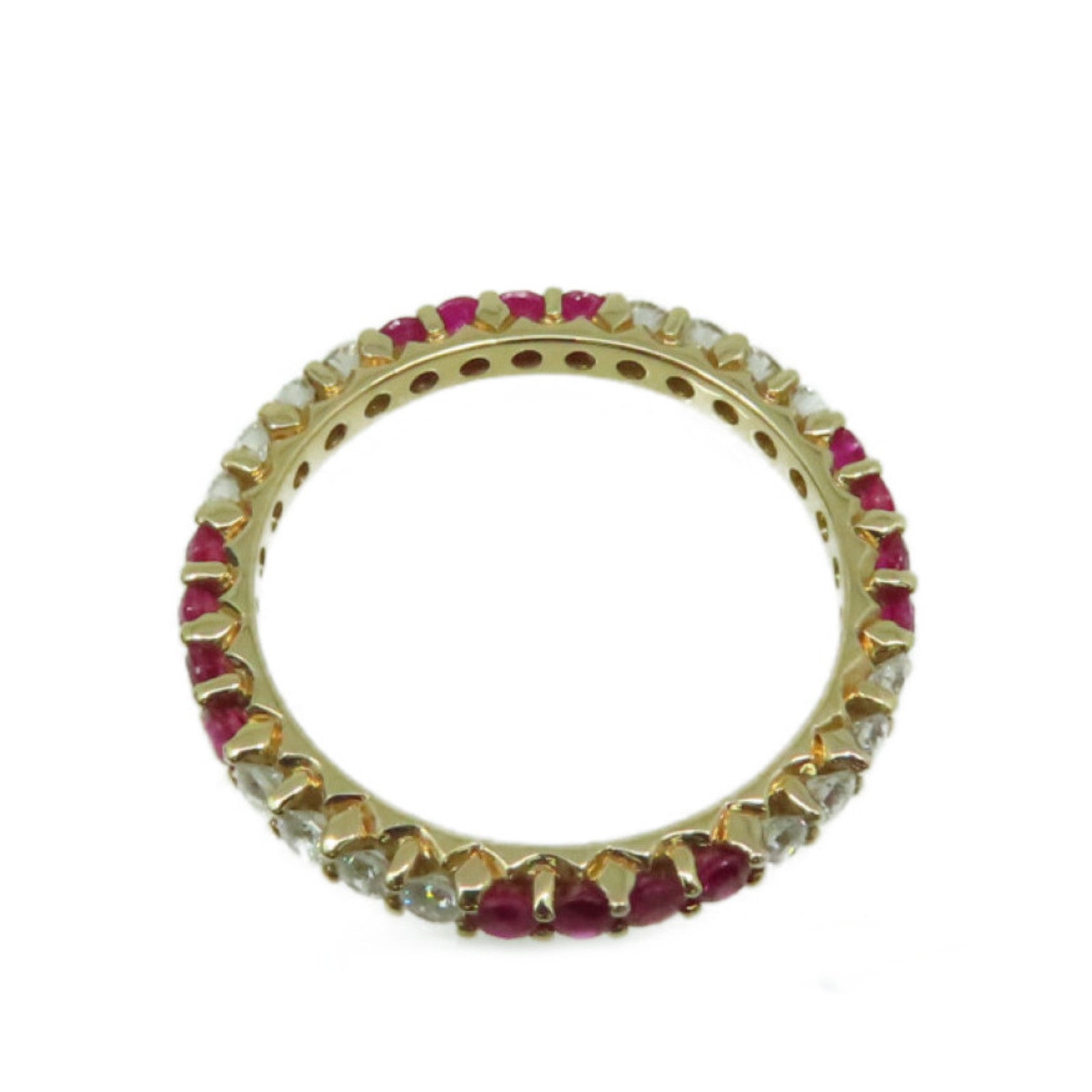 JEWELRY 【激減優惠】18K玫瑰金/0.57ct紅寶石/0.47ct鑽石Ruby Ring戒指US#6