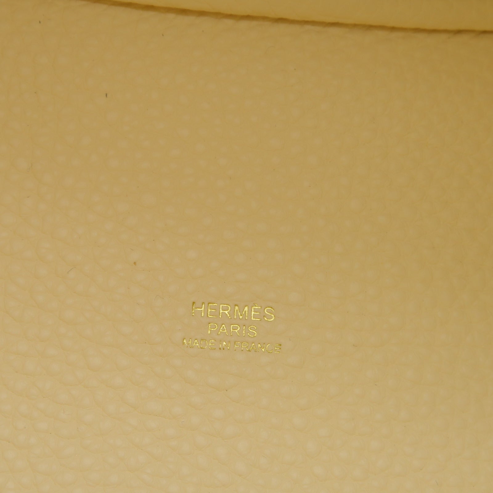 HERMES Clemence皮革Picotin PM金扣手挽袋Nata白色