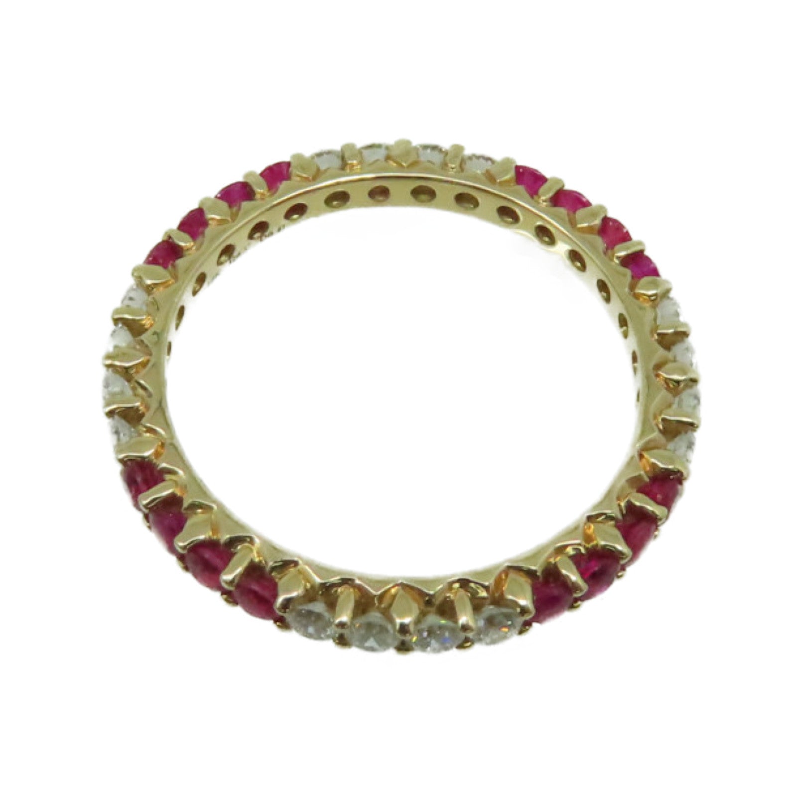 JEWELRY 【激減優惠】18K玫瑰金/0.57ct紅寶石/0.47ct鑽石Ruby Ring戒指US#6