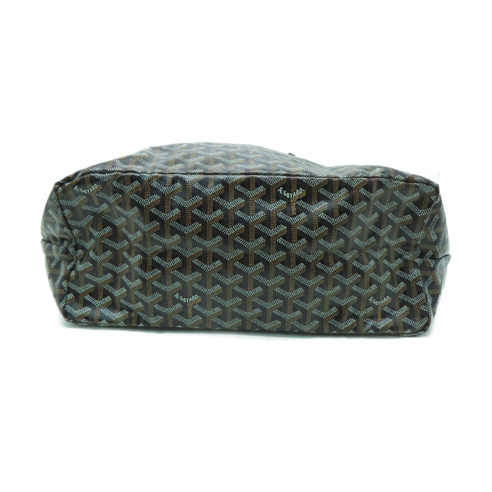 GOYARD 塗層帆布Saint Louis PM銀扣手挽袋黑色