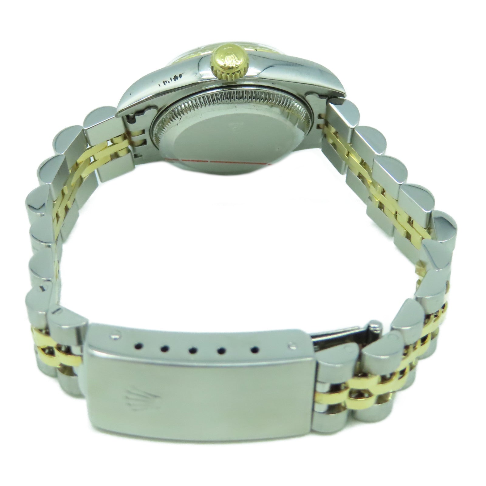 ROLEX 18K黃金Datejust不鏽鋼手錶自動機芯紅色/黑色