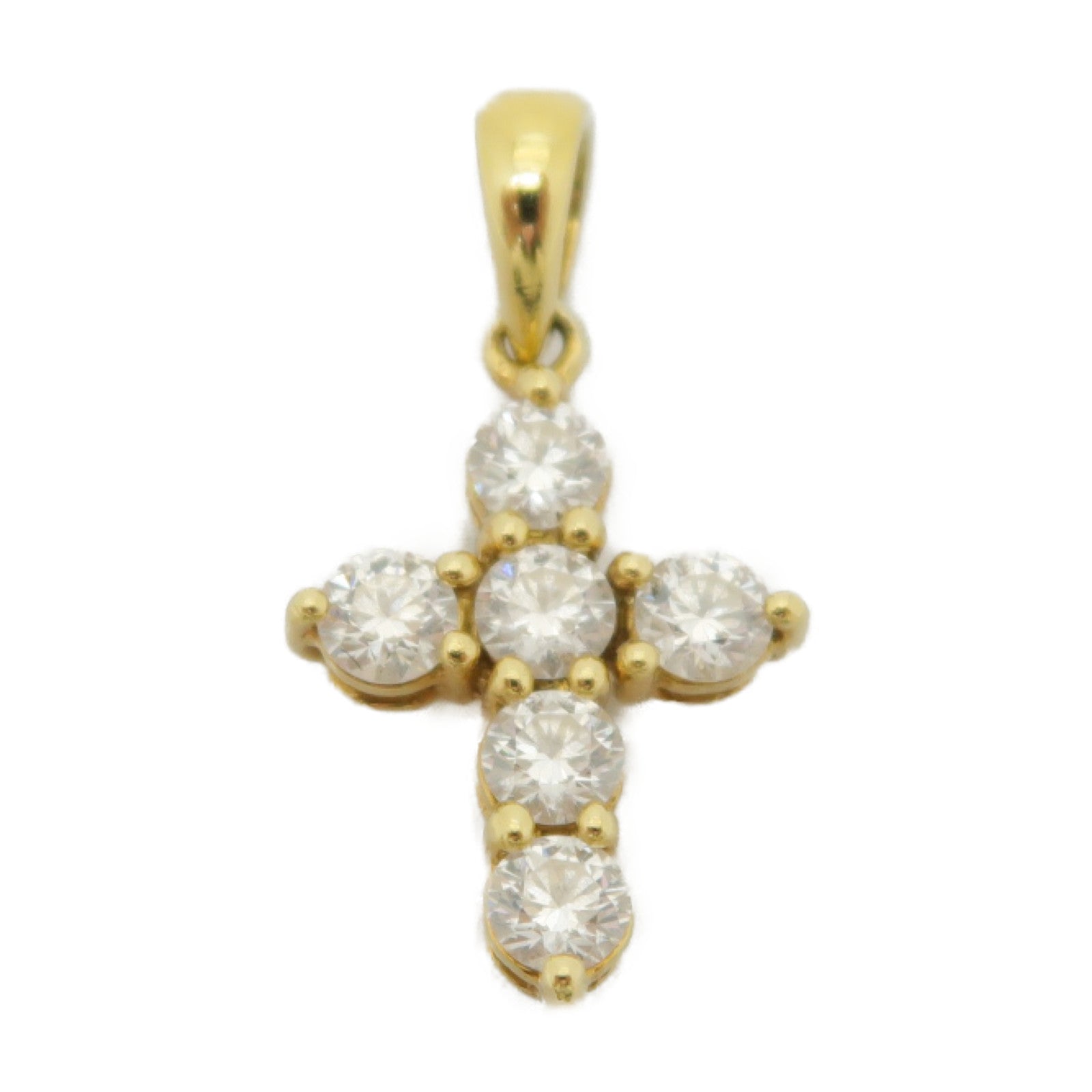JEWELRY 18K黄金Diamond Pendant 0.45ct鑽石吊墜