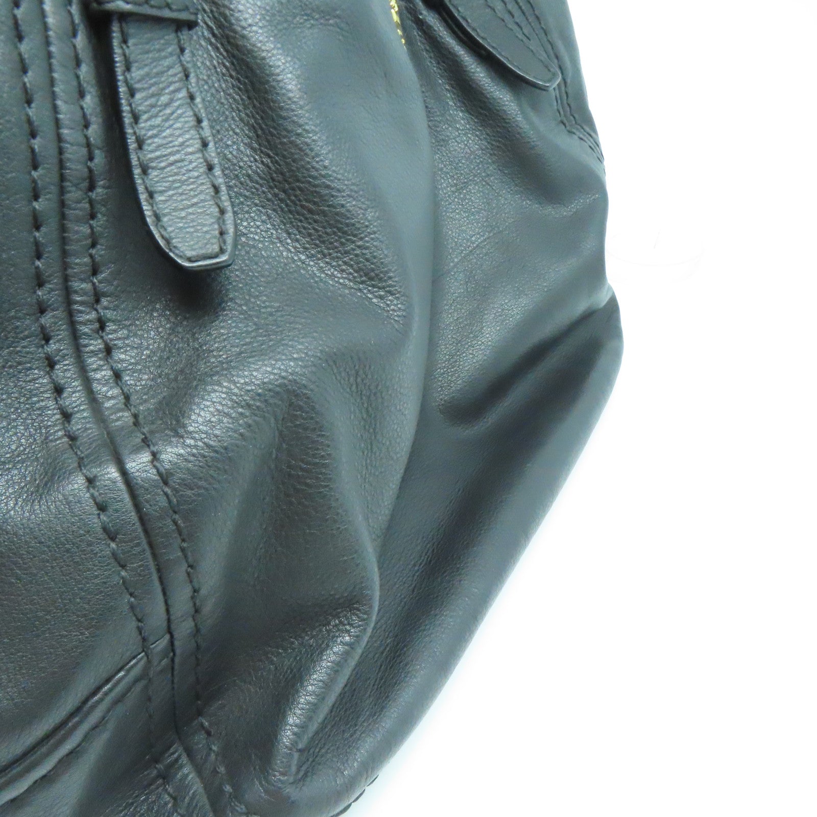 PRADA 牛皮皮革Shoulder Bag金扣肩背袋黑色