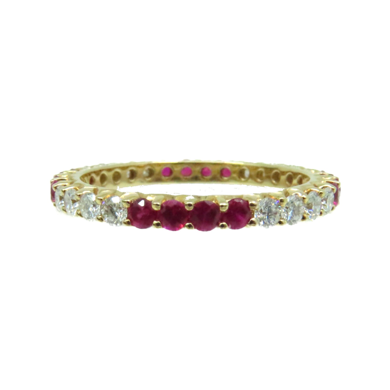JEWELRY 【激減優惠】18K玫瑰金/0.57ct紅寶石/0.47ct鑽石Ruby Ring戒指US#6