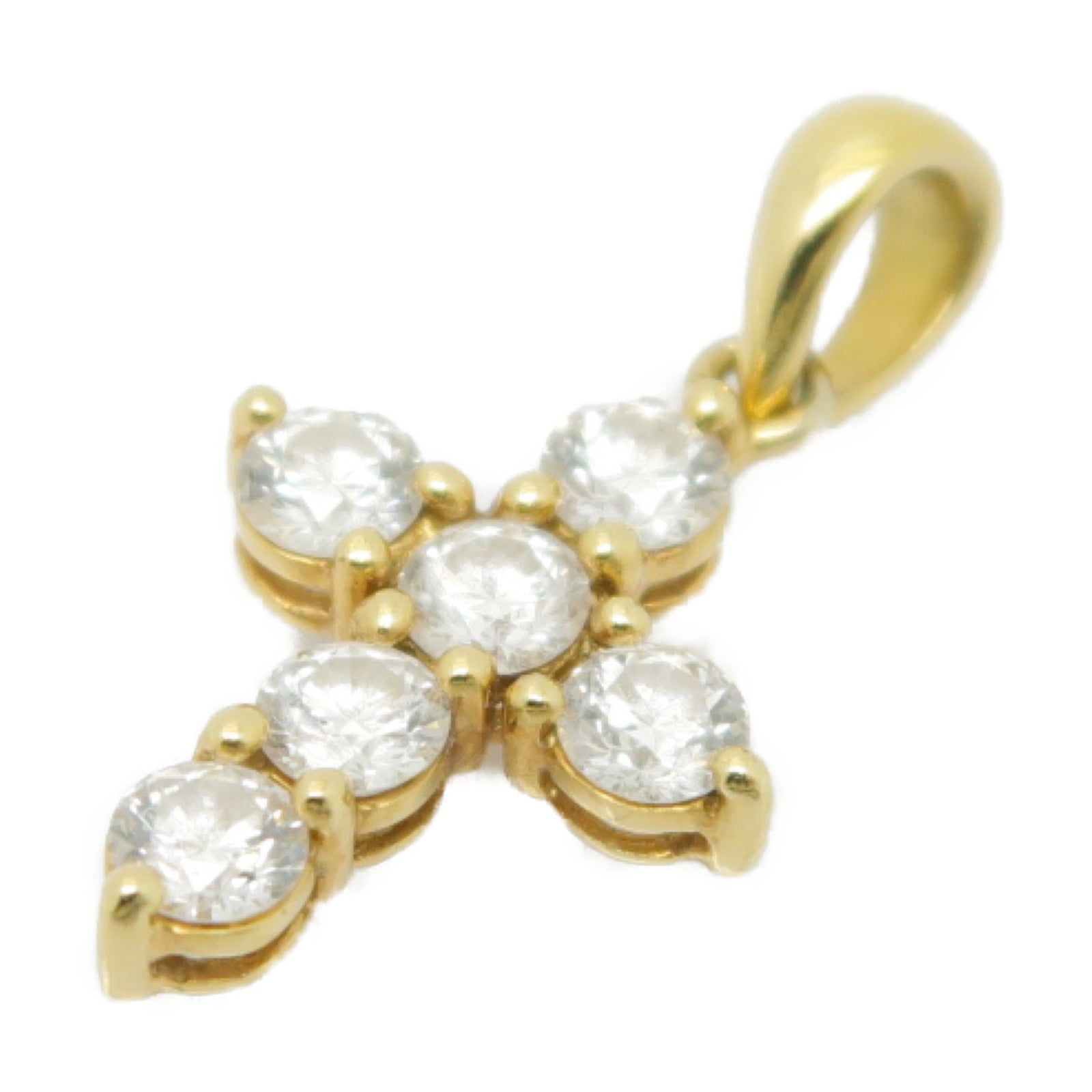 JEWELRY 18K黄金Diamond Pendant 0.45ct鑽石吊墜