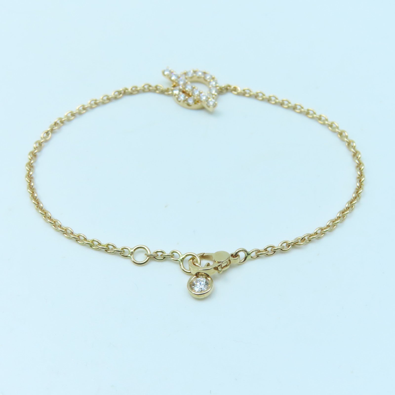 HERMES 18K Rose Gold Finesse Bracelet Bracelet