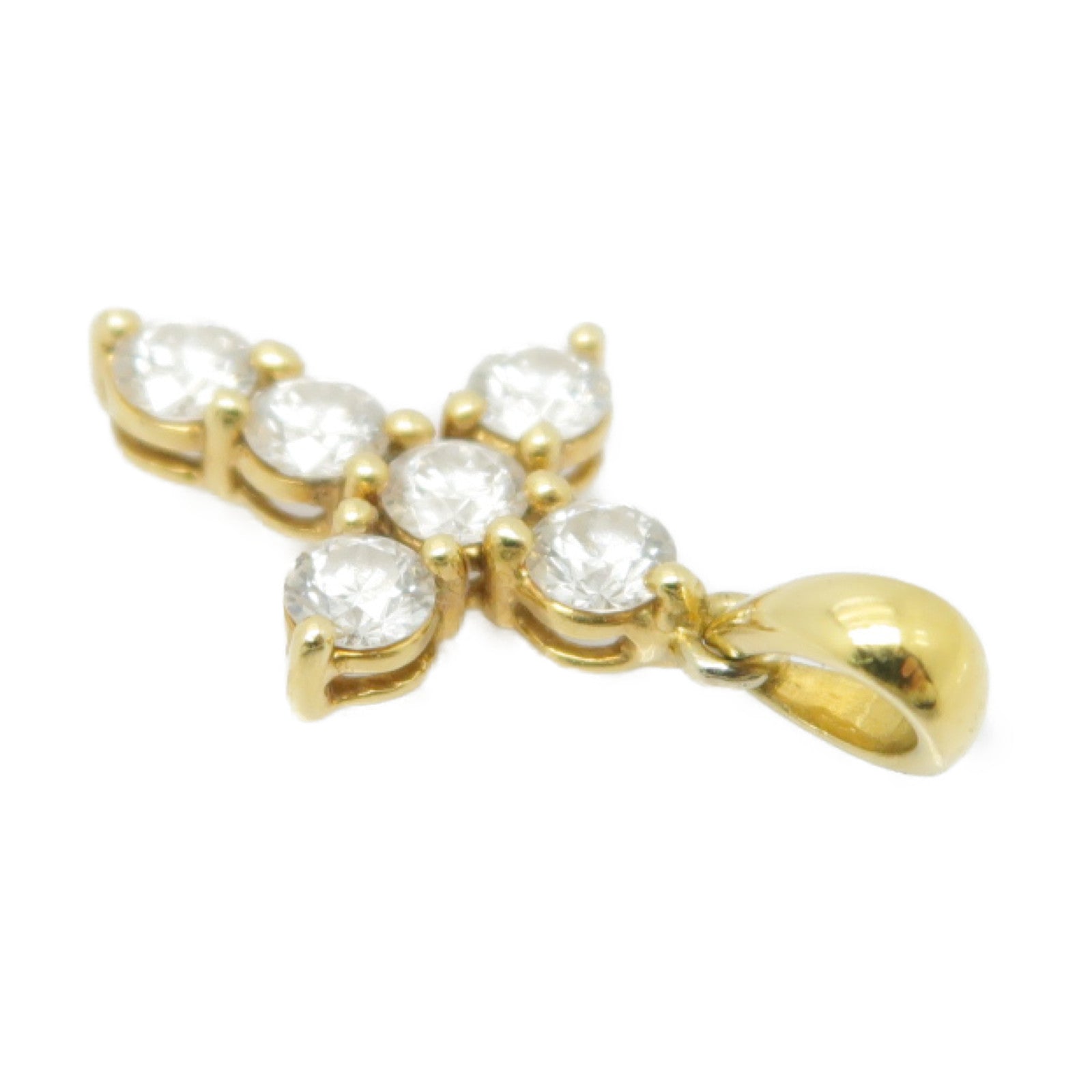JEWELRY 18K黄金Diamond Pendant 0.45ct鑽石吊墜
