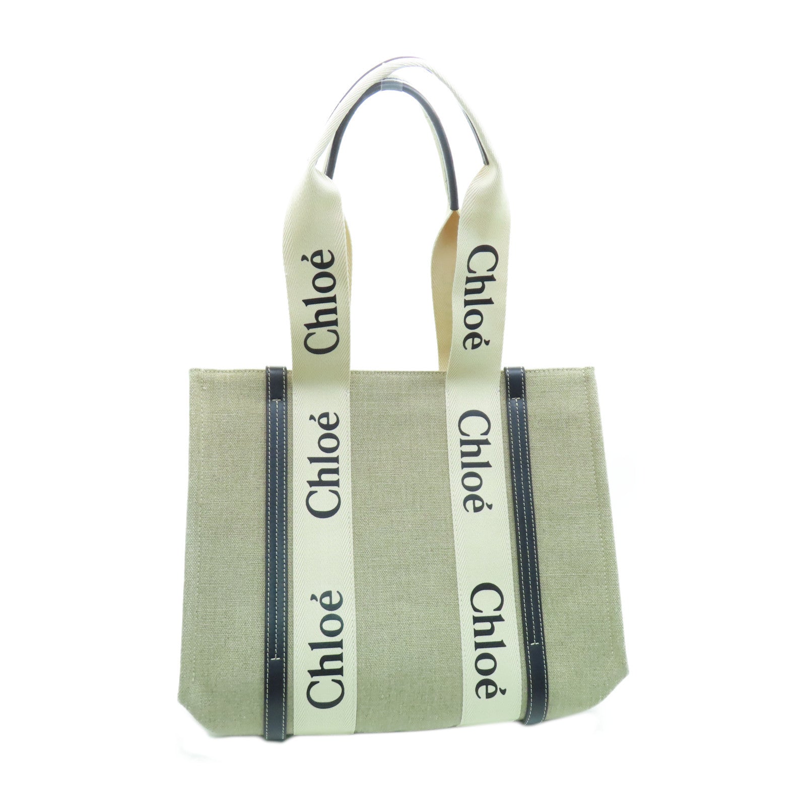 Chloe 帆布Woody Tote Bag手挽袋深藍色