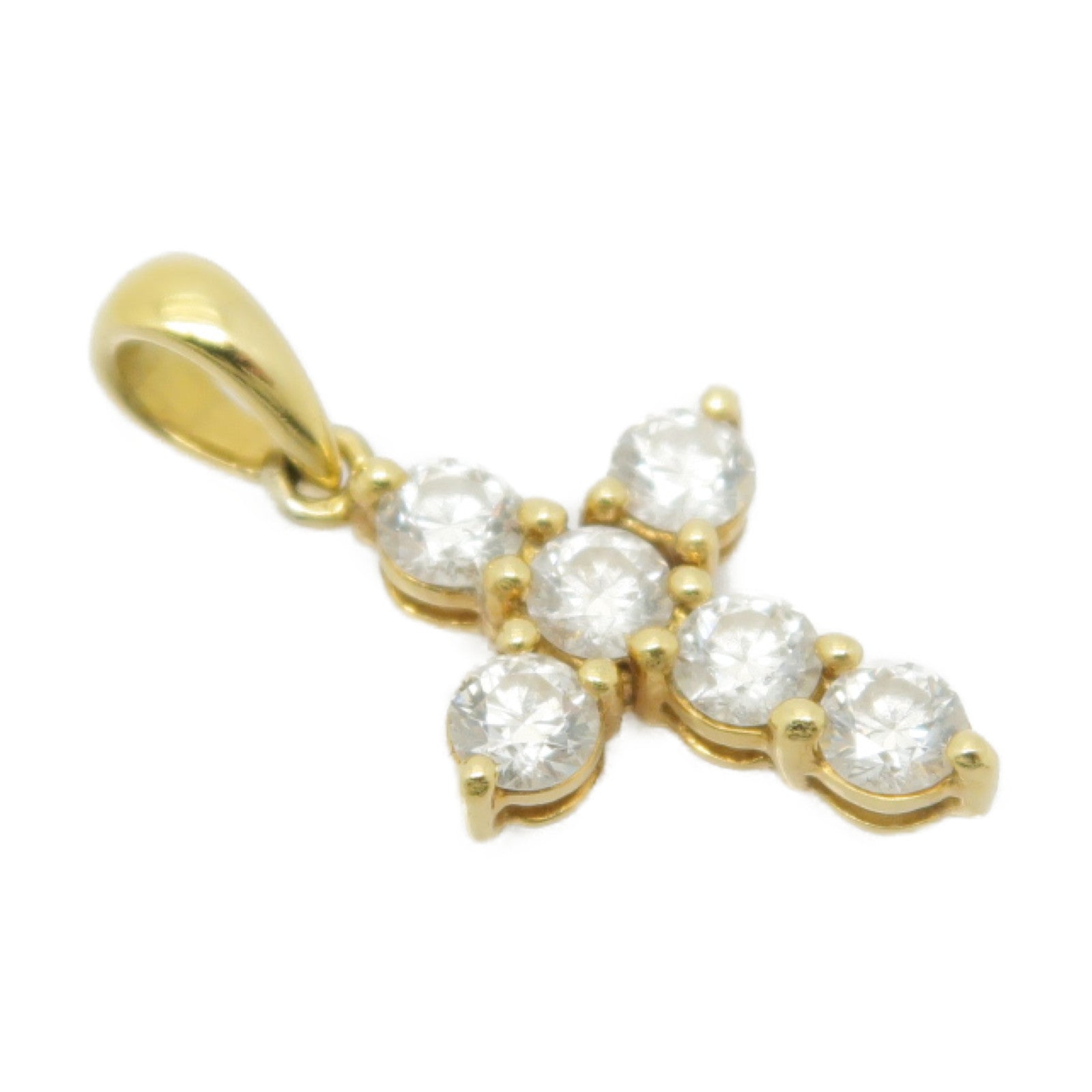 JEWELRY 18K黄金Diamond Pendant 0.45ct鑽石吊墜
