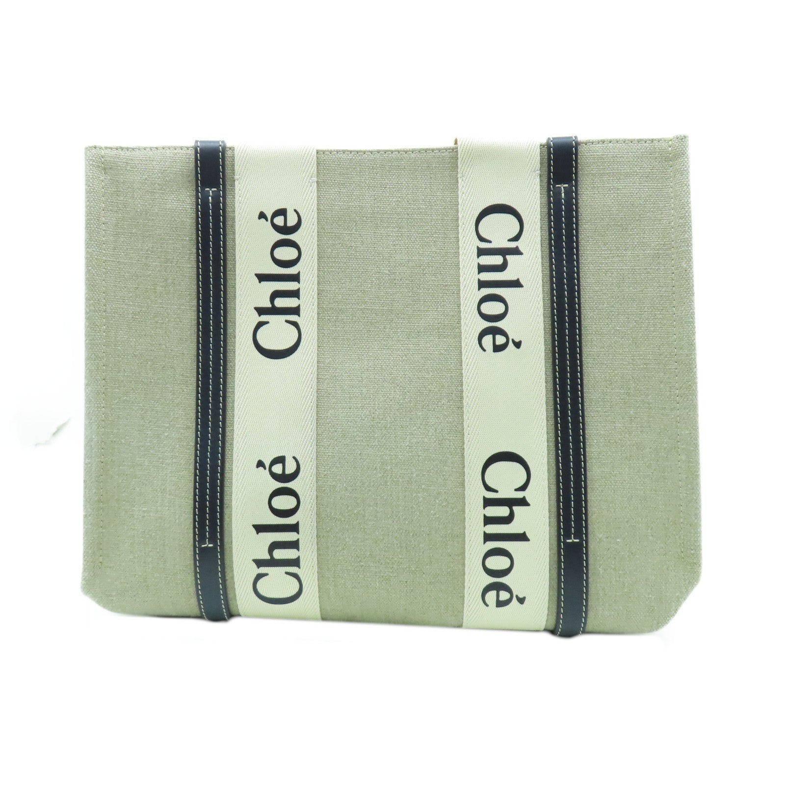 Chloe 帆布Woody Tote Bag手挽袋深藍色