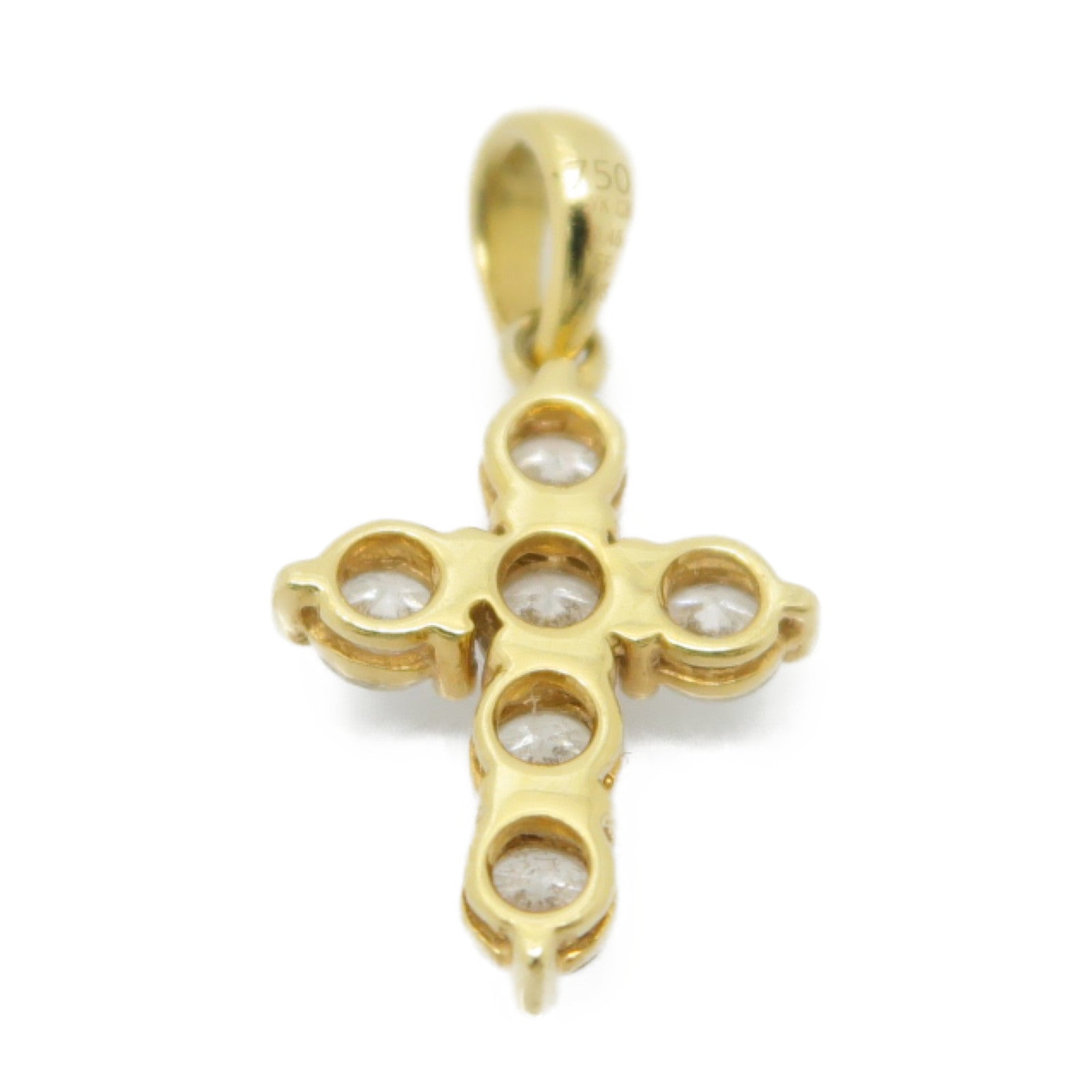 JEWELRY 18K黄金Diamond Pendant 0.45ct鑽石吊墜