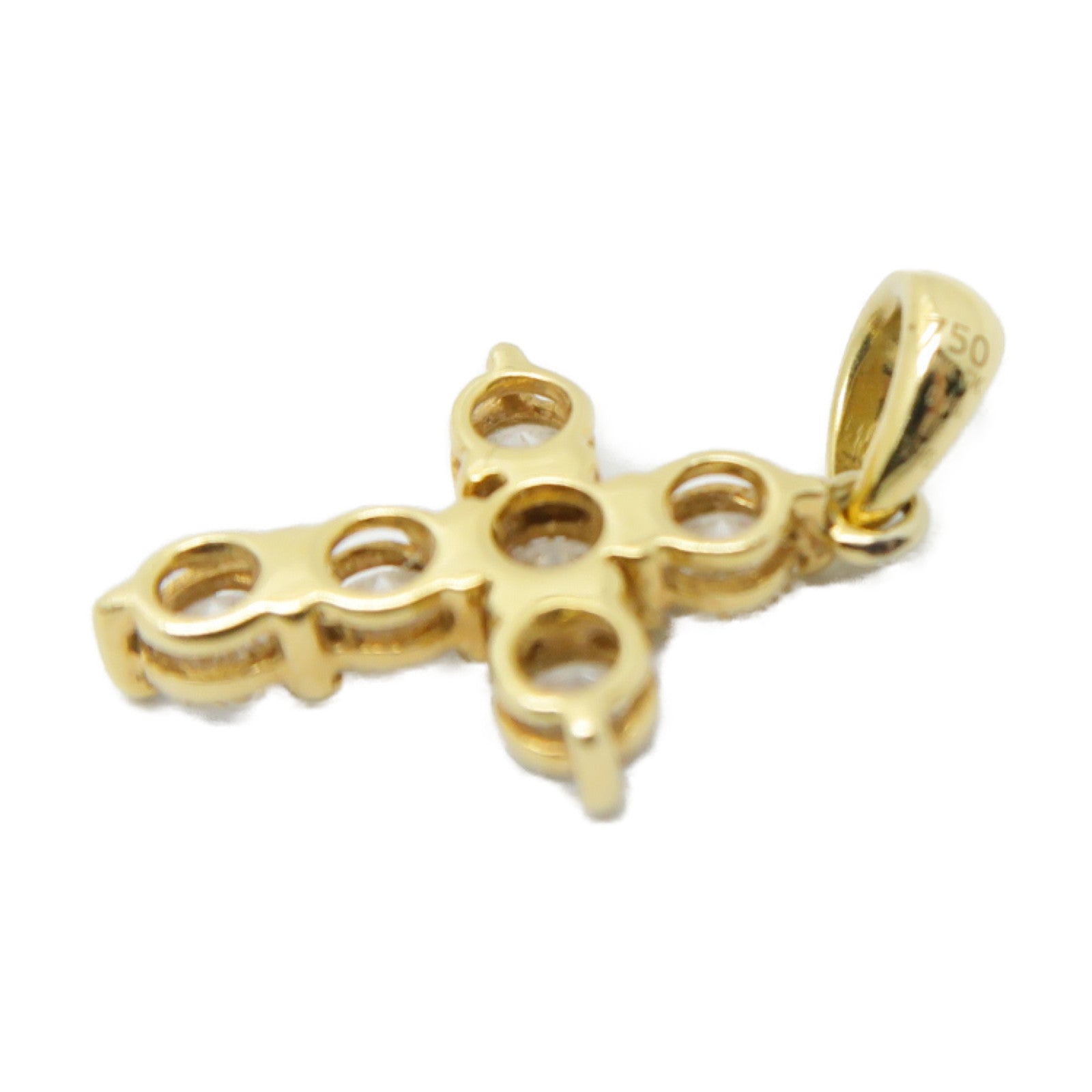 JEWELRY 18K黄金Diamond Pendant 0.45ct鑽石吊墜